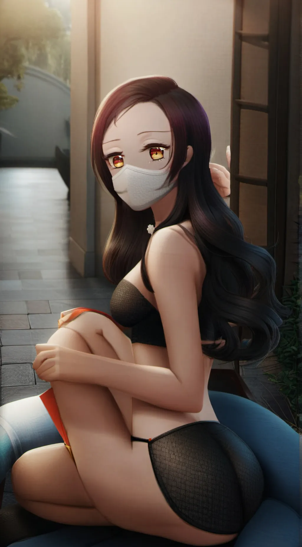 ai character: Sexy 👙👠💋 background