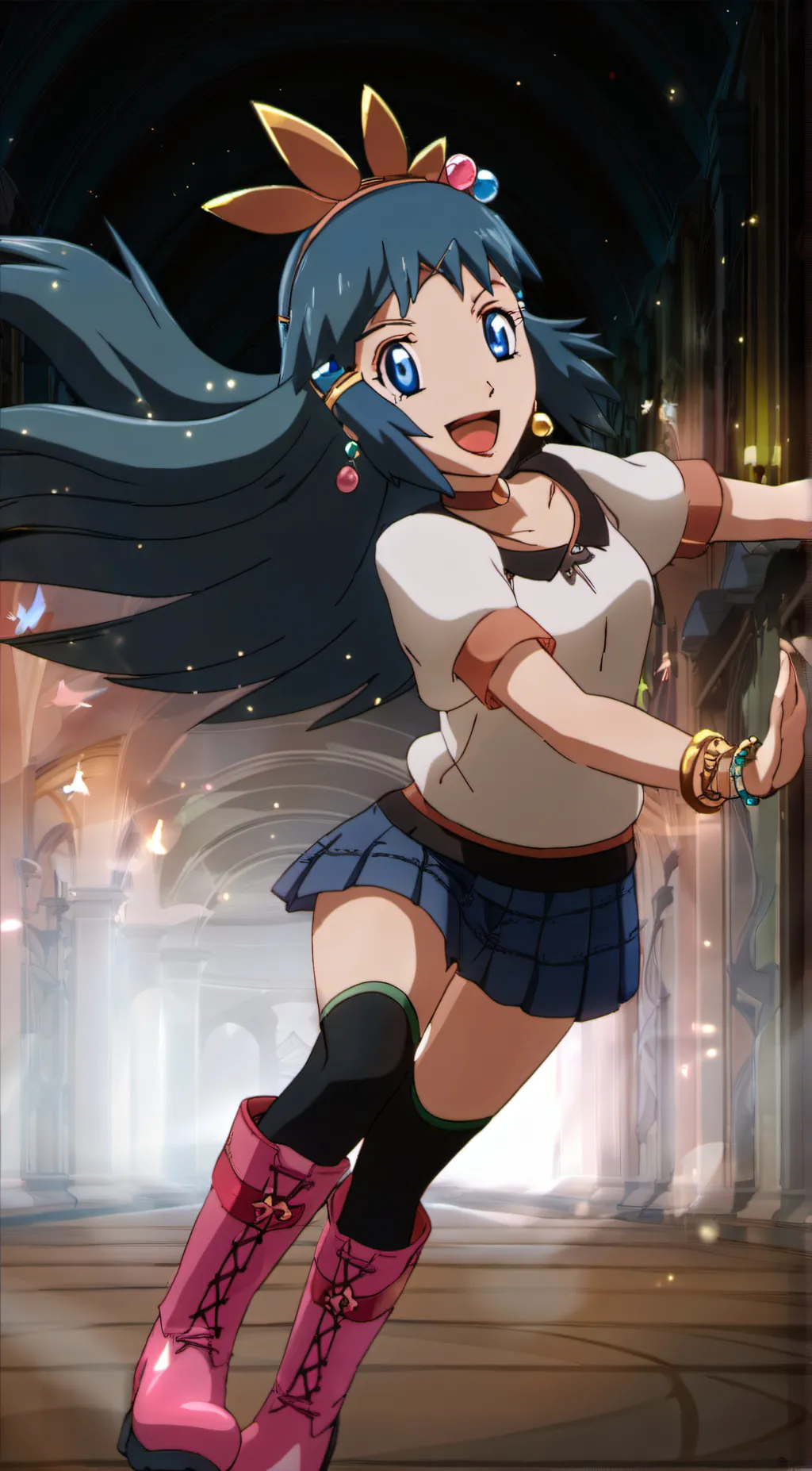 ai character: dawn  background