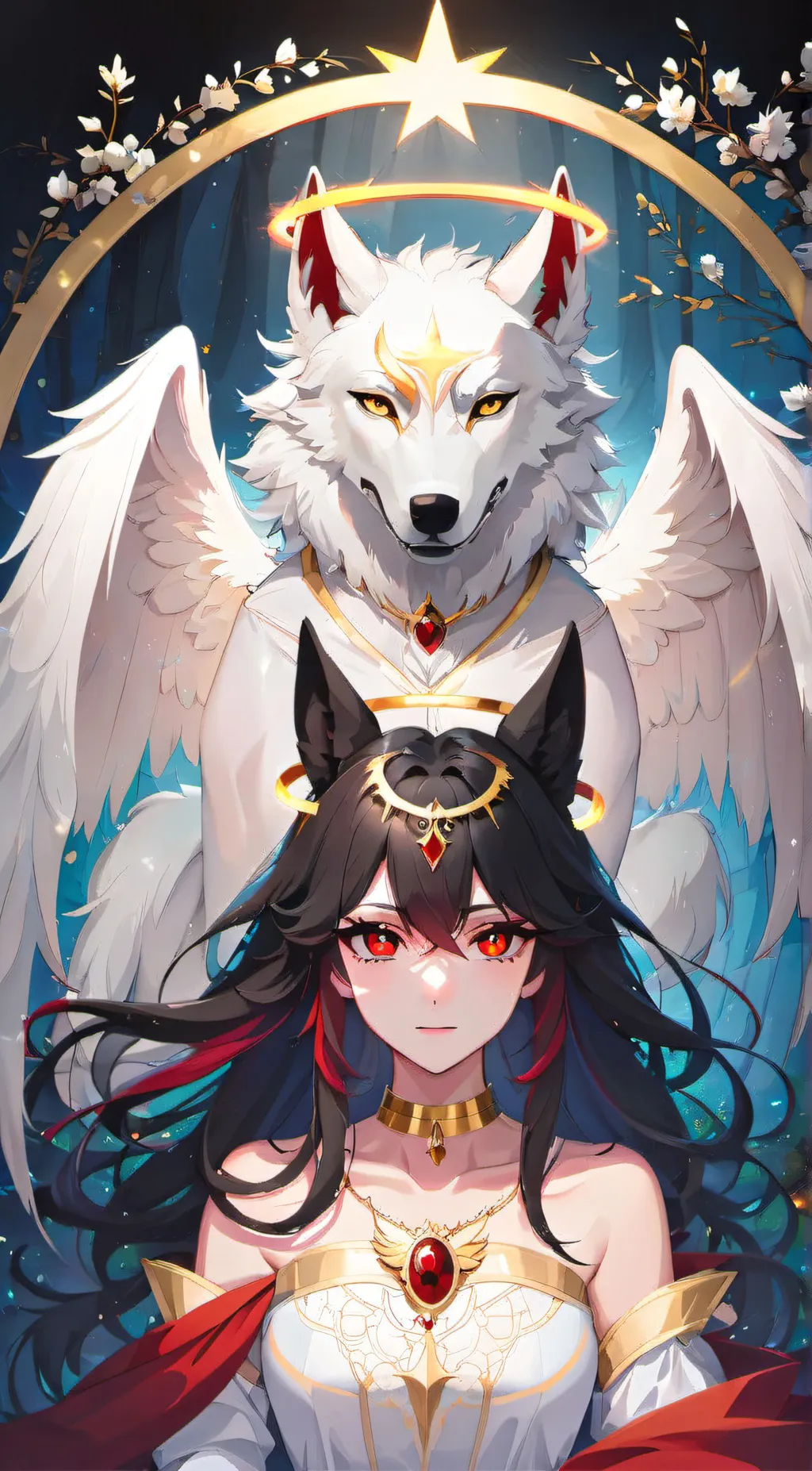 ai character: WinterLight/MHA background