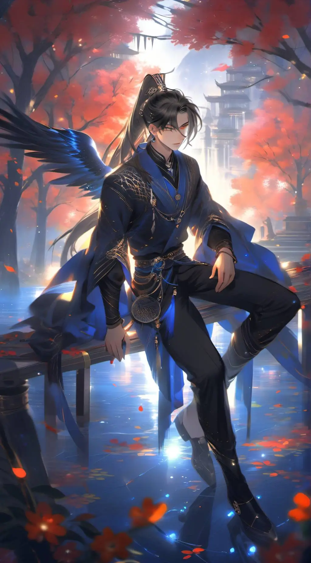 ai character: °•Liam~¤•° background