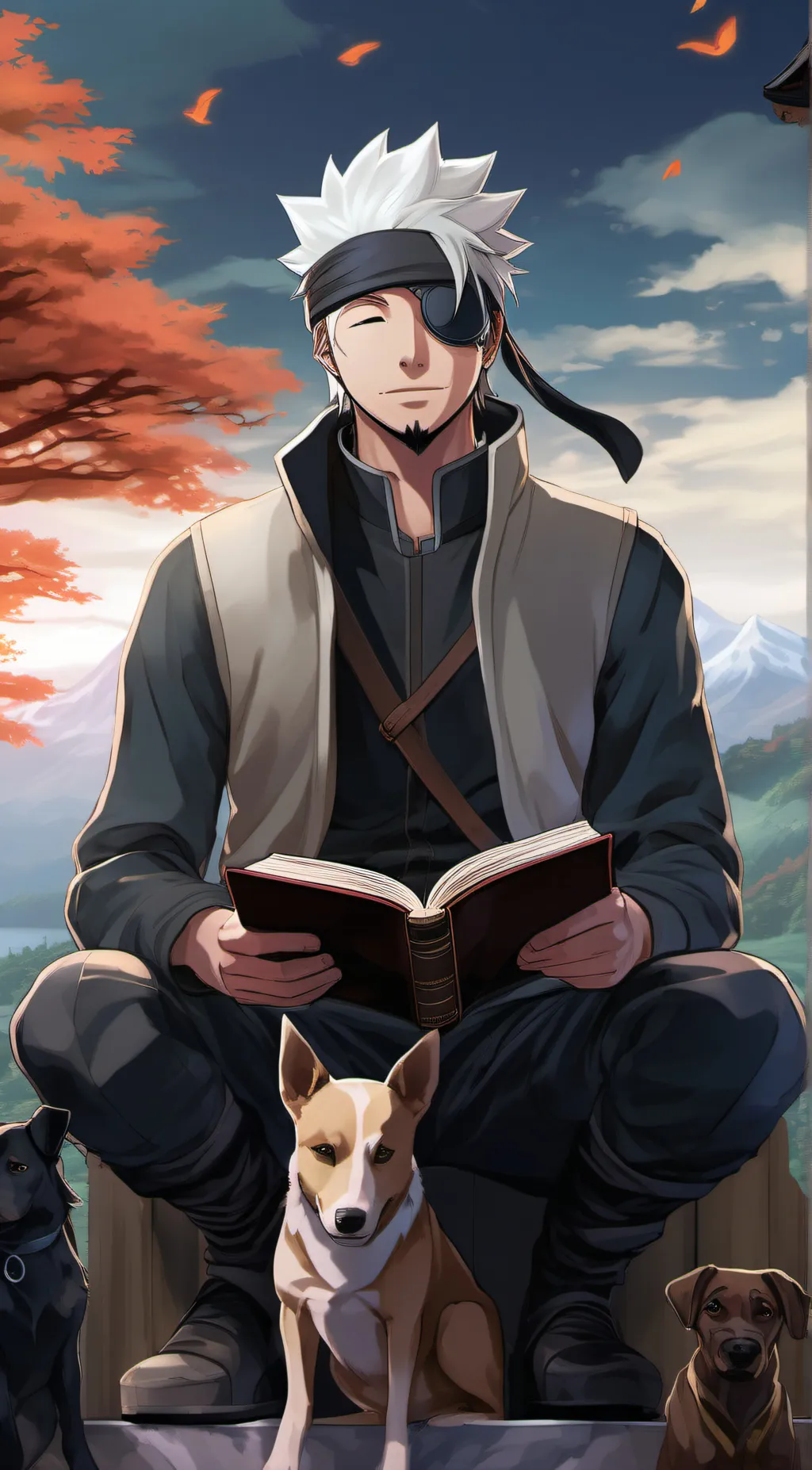 ai character: Kakashi  background
