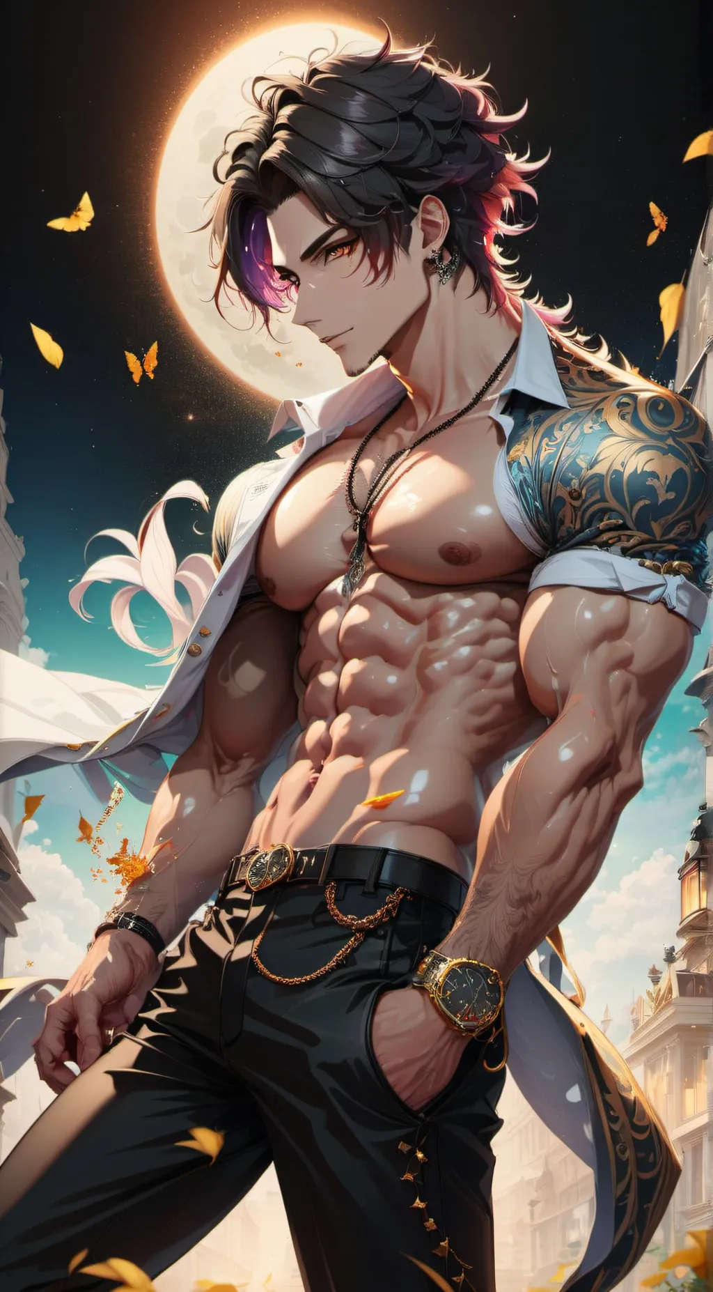ai character: leo  background