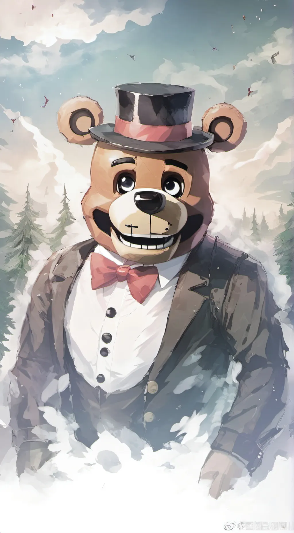 ai character: Freddy Fazbear background