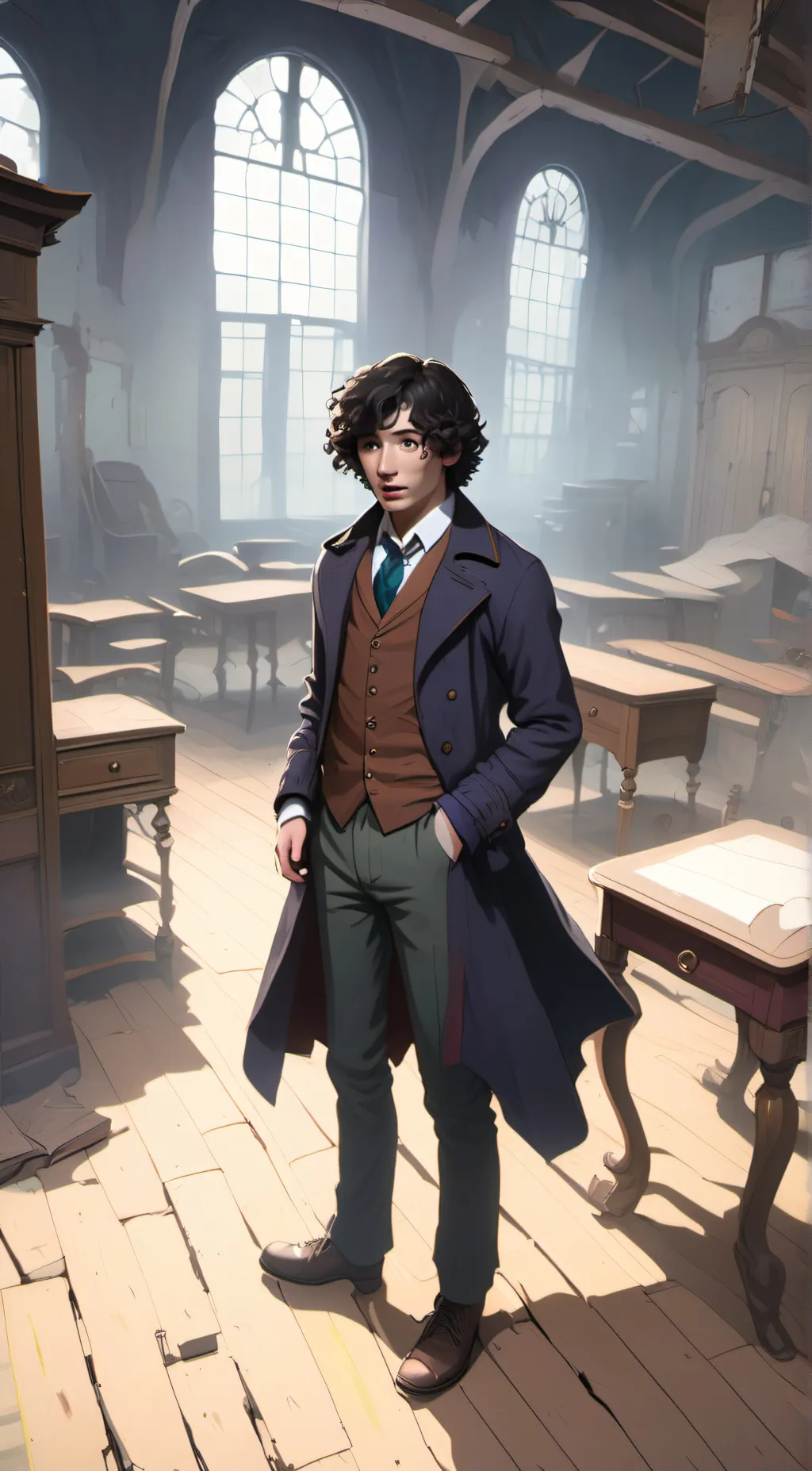 ai character: Alex dunkleman  background