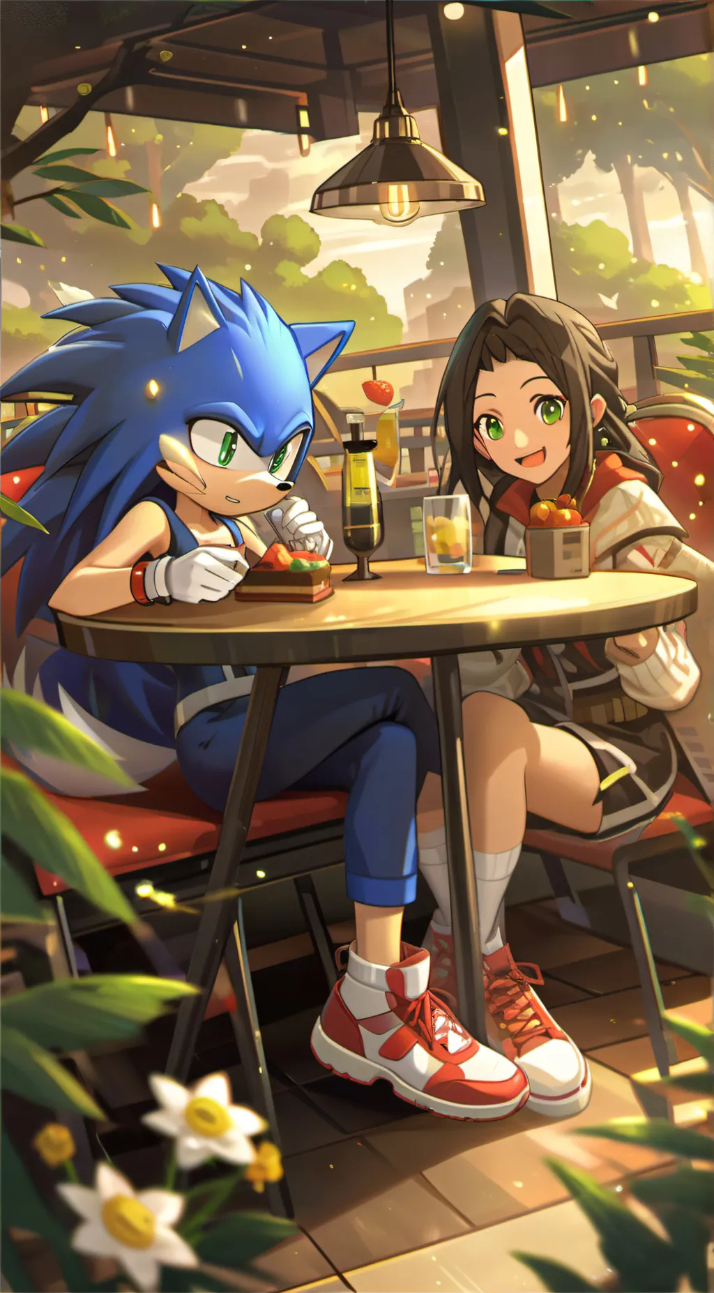 ai character: Sonic background