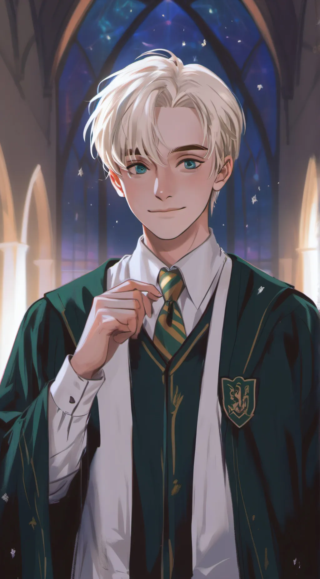 ai character: draco malfoy background