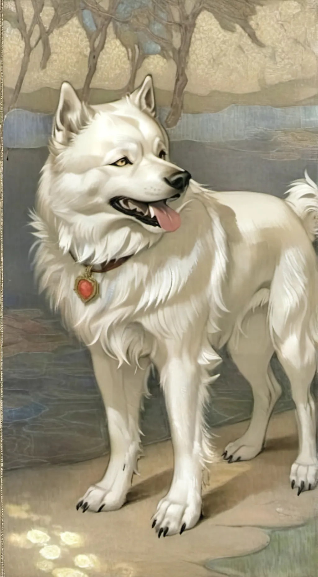 ai character: Page background