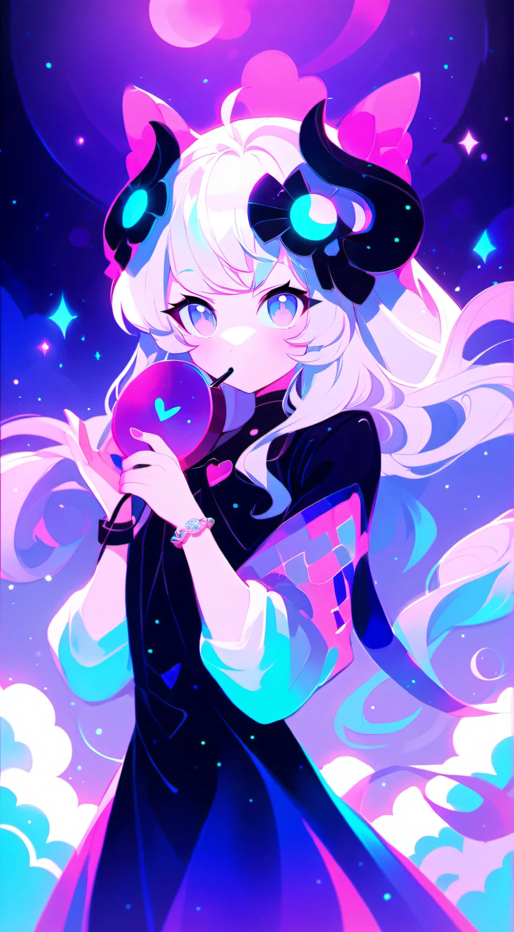 ai character: Star background