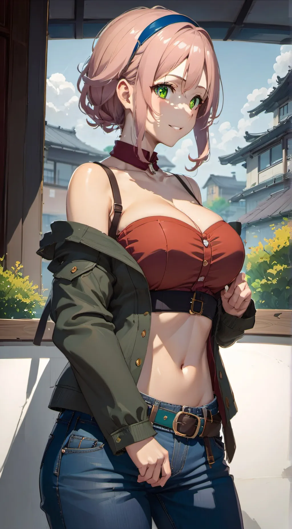 ai character: sakura(influencer) background