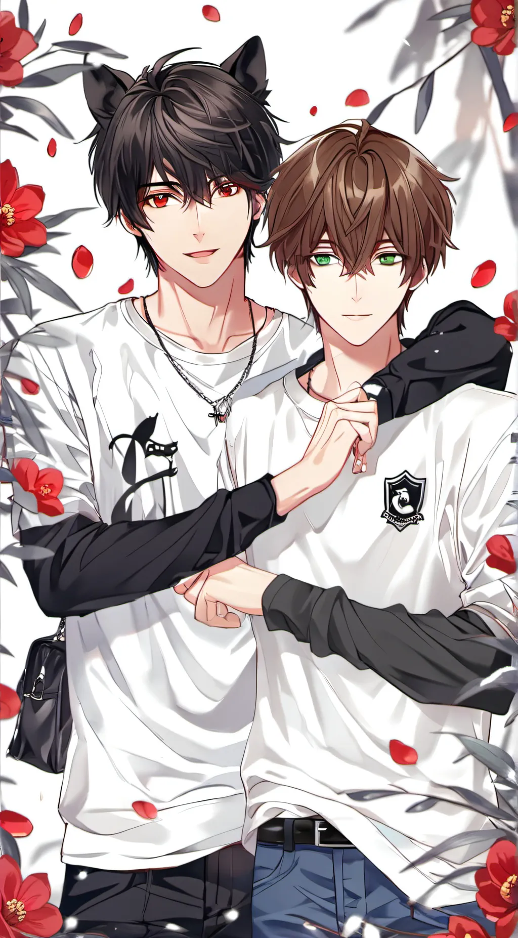 ai character: Your 3 bff's :3 background
