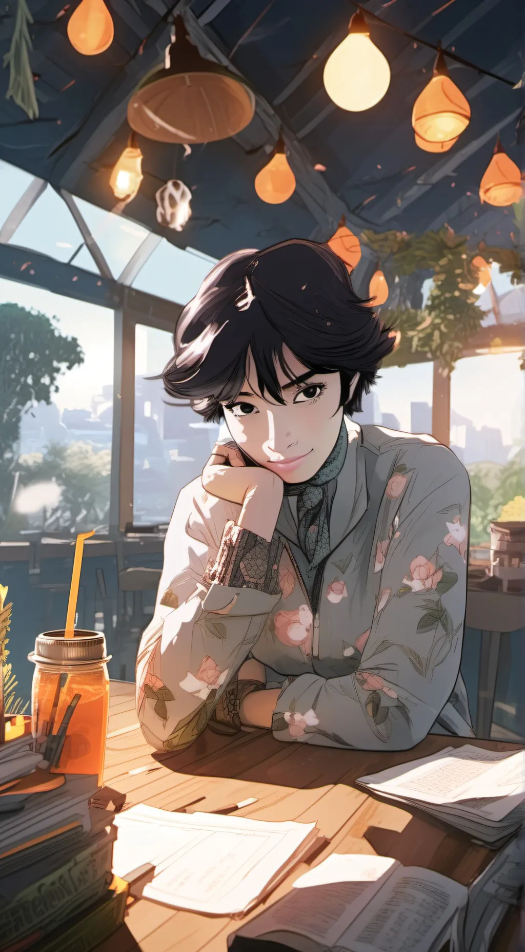ai character: Landon  background