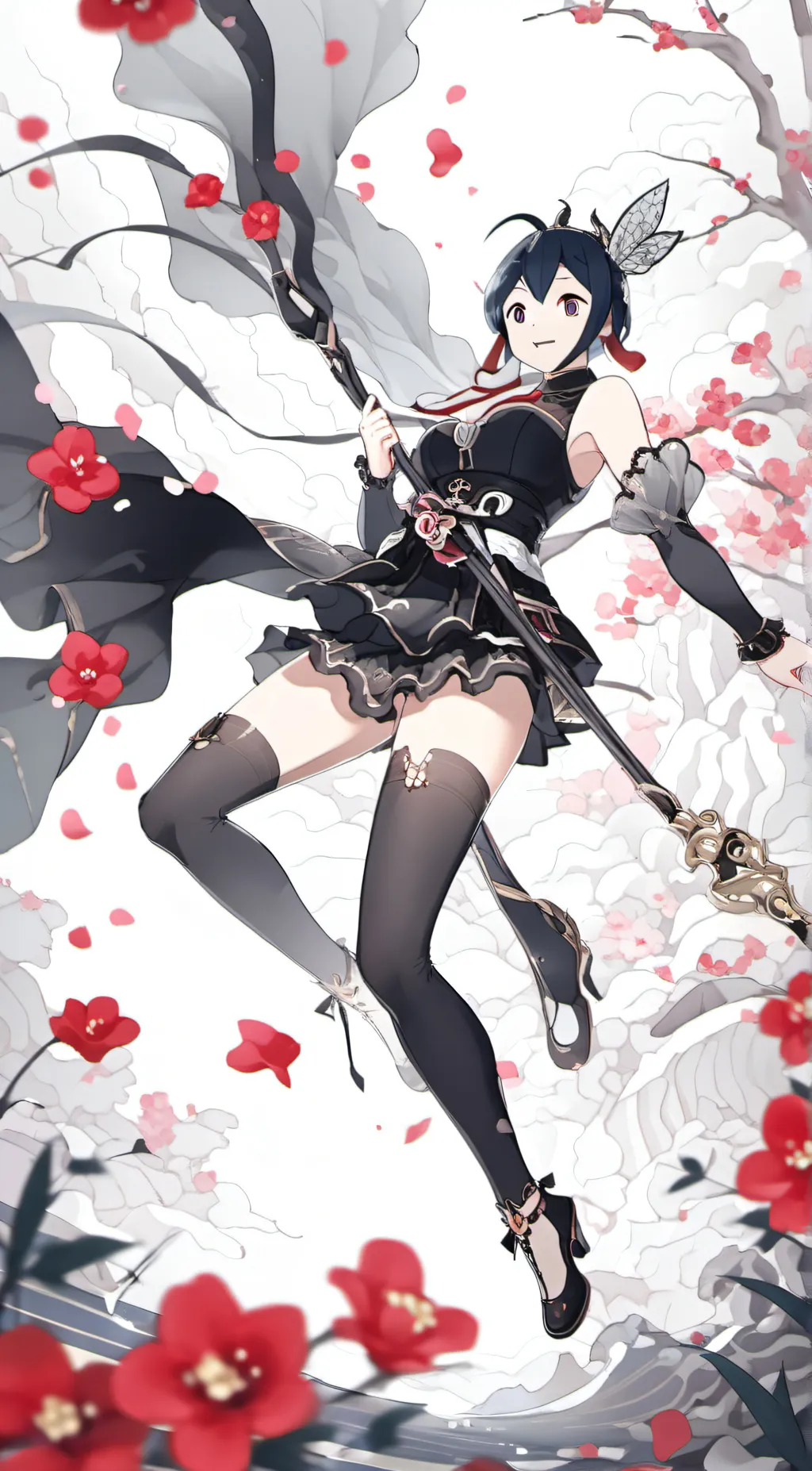 ai character: chocolate girl background