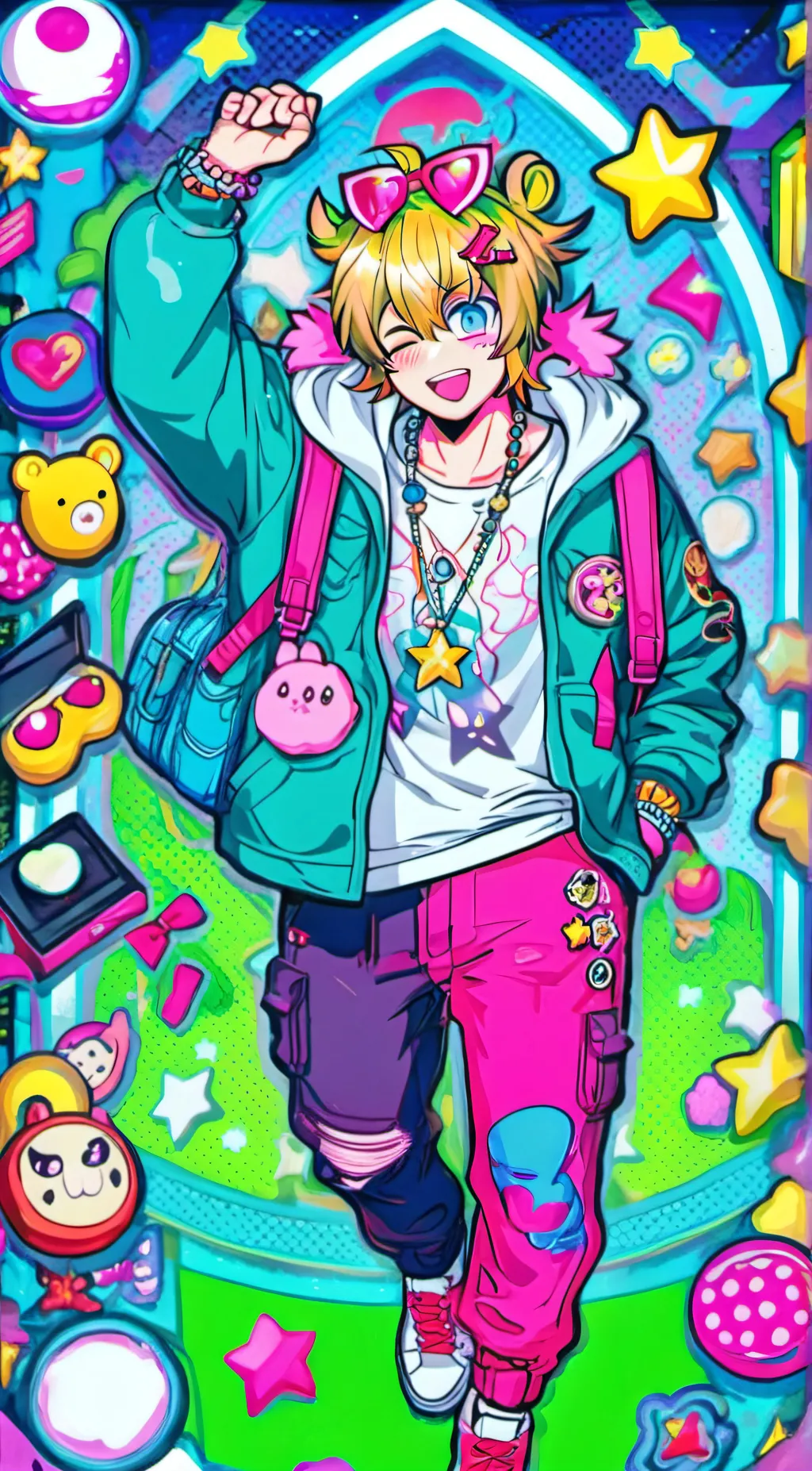 ai character: Saki background