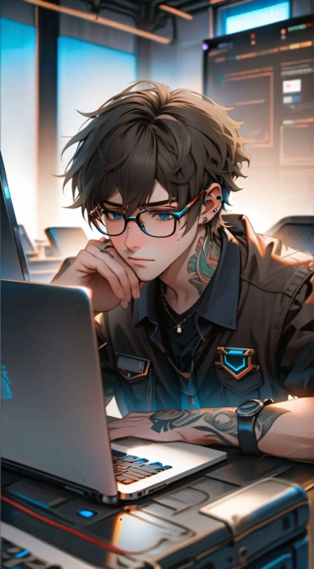 ai character: Theo  background