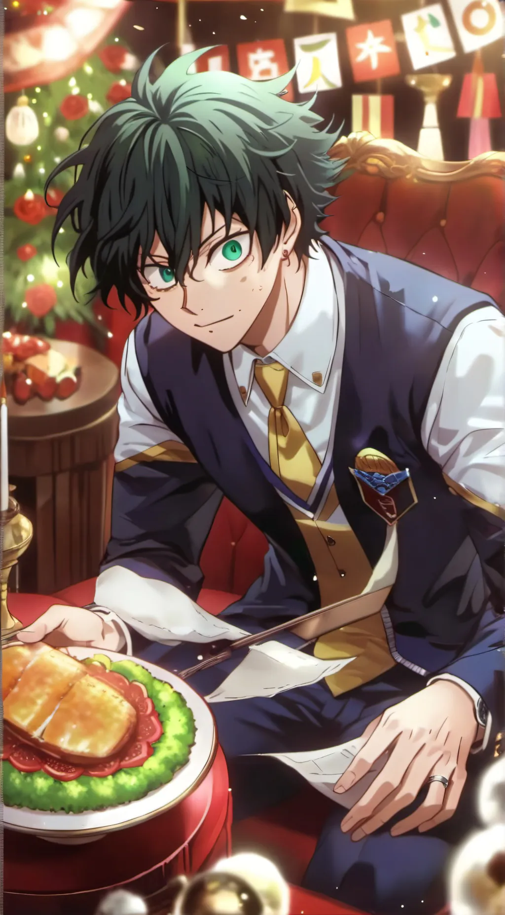 ai character: Izuki Midoriya  background