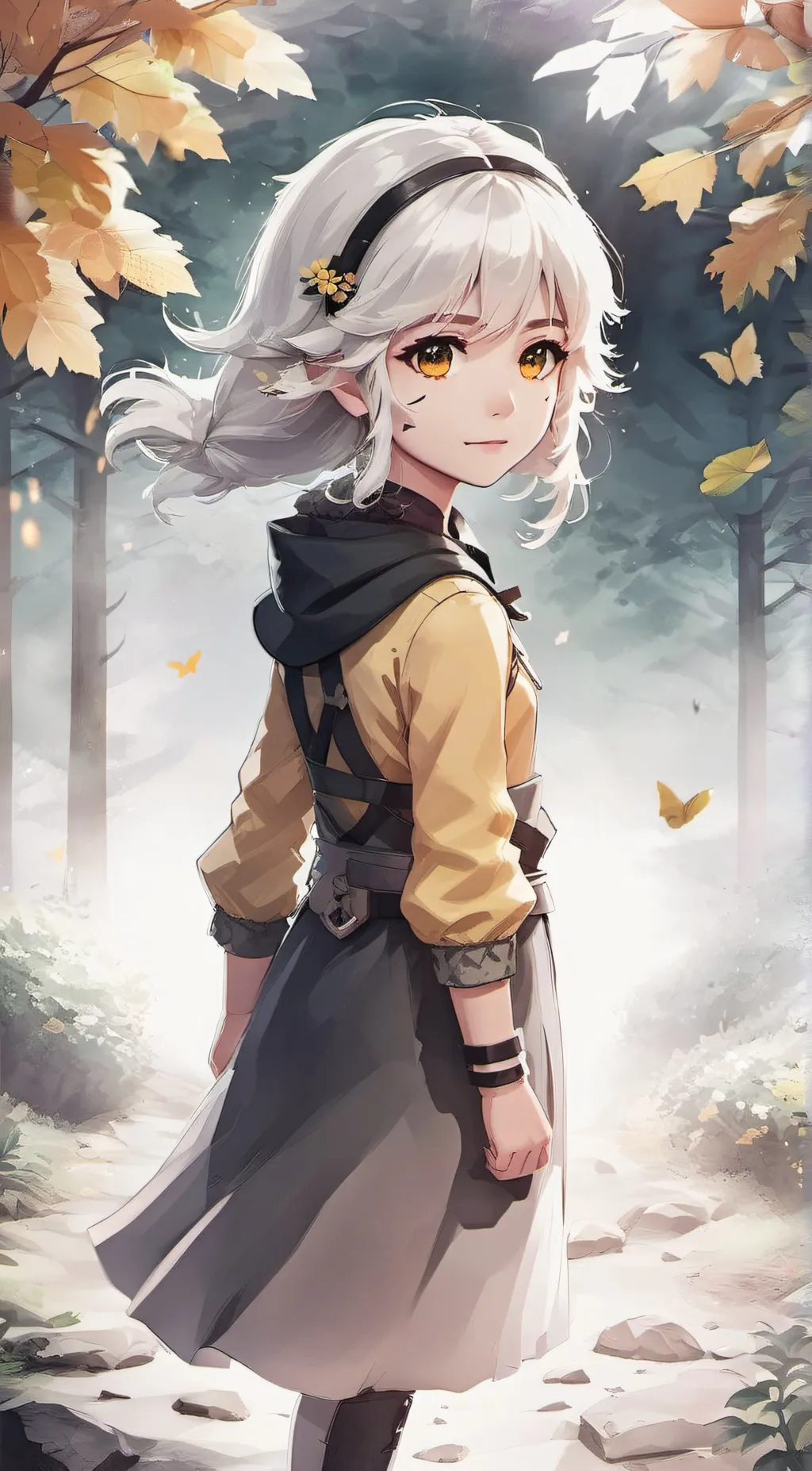 ai character: Gold  background