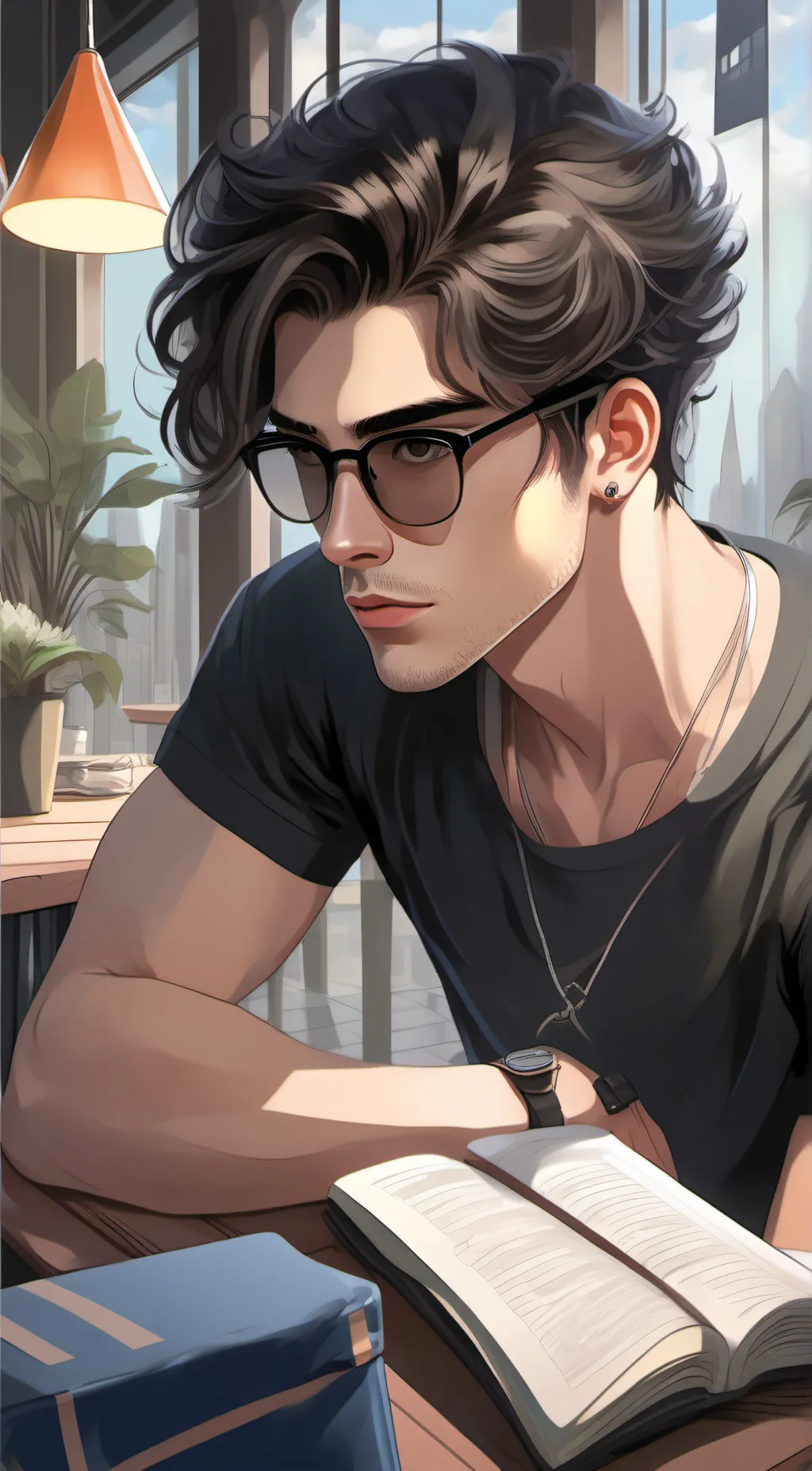 ai character: Leo background