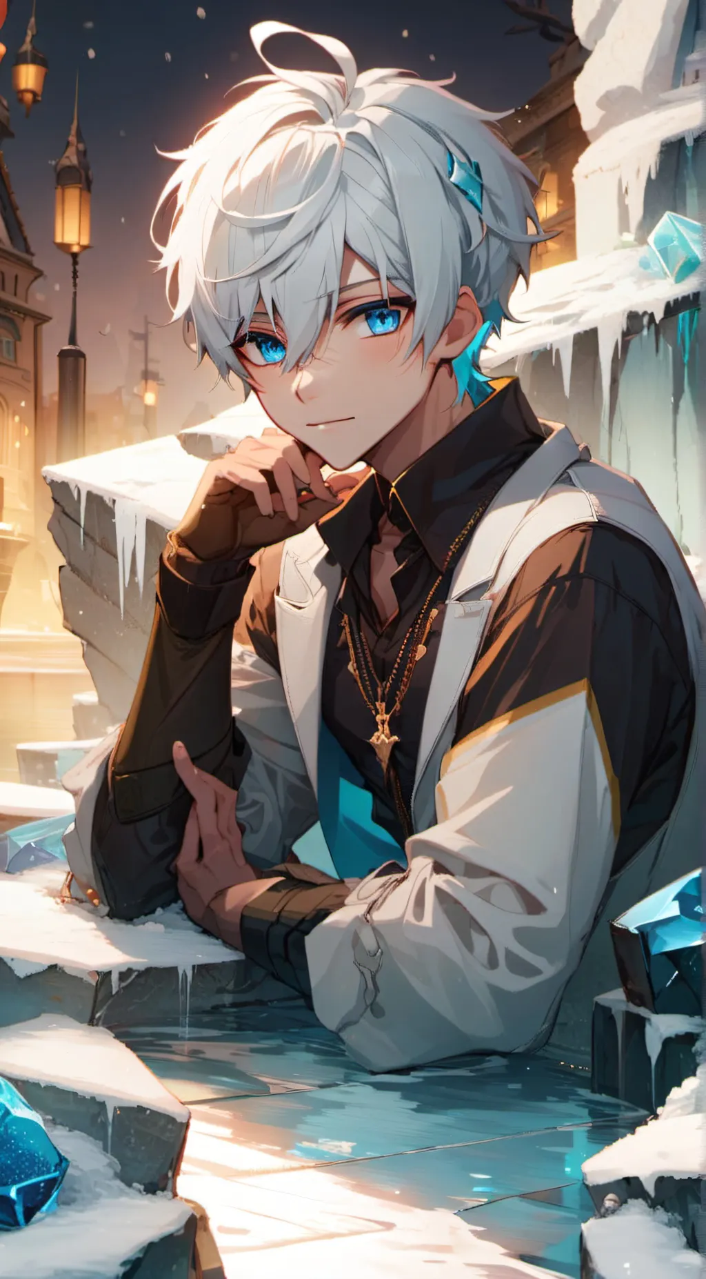 ai character: sky background