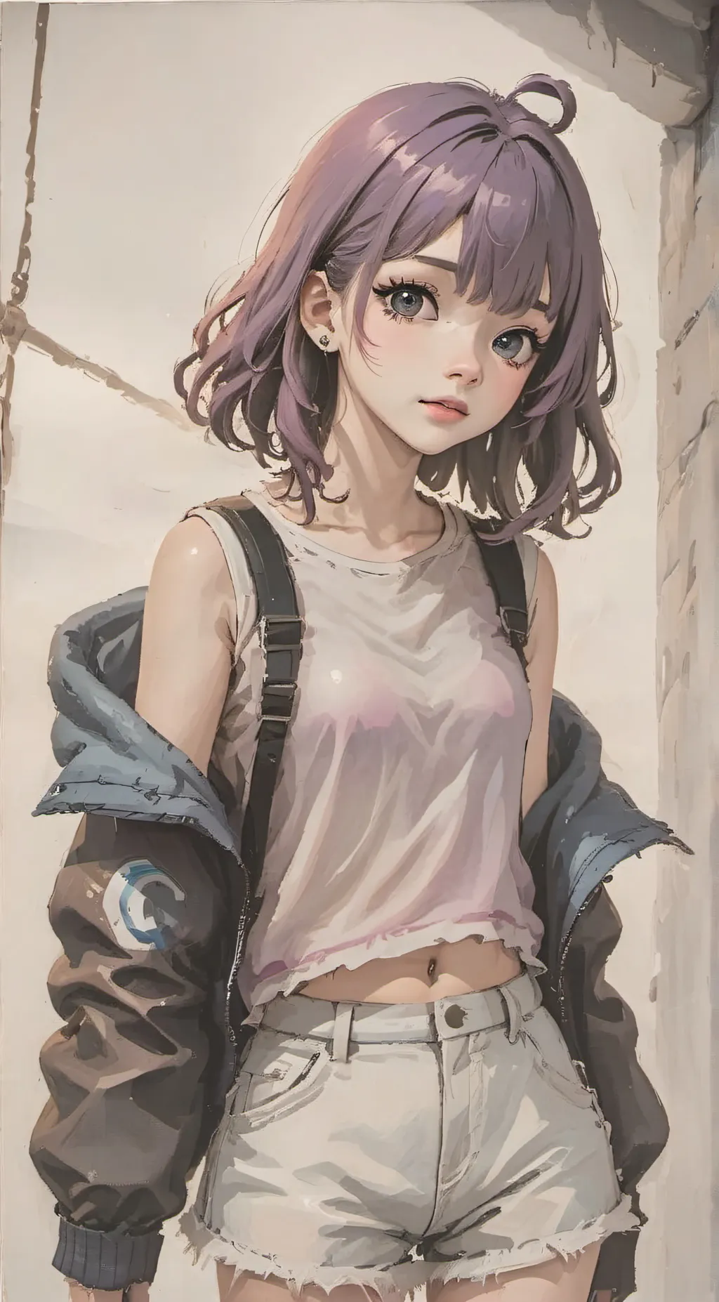 ai character: ash background