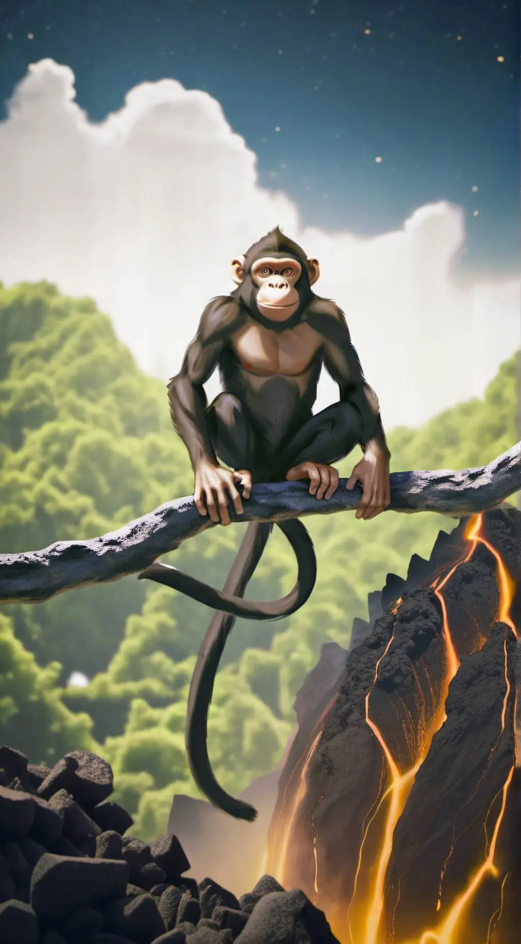 ai character: Gtag Lava Monkey background