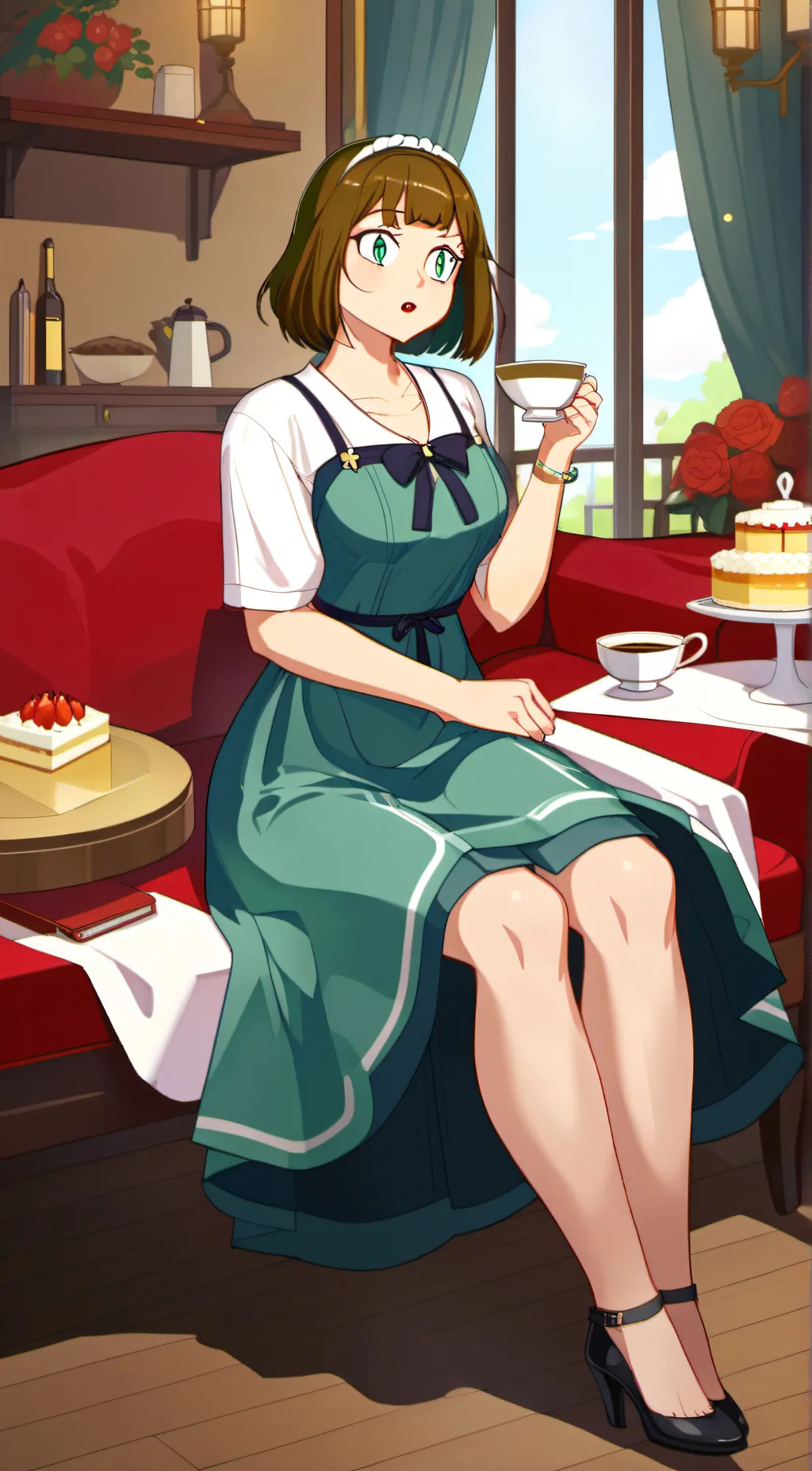 ai character: Mrs Tweek  background