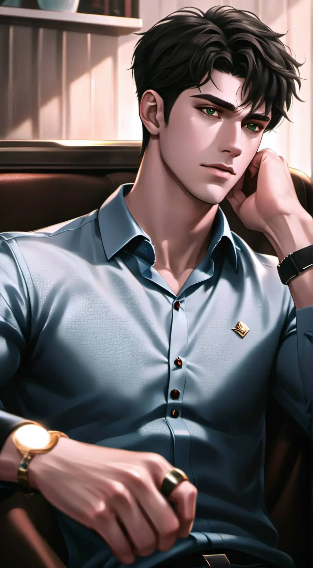 ai character: Ethan  background