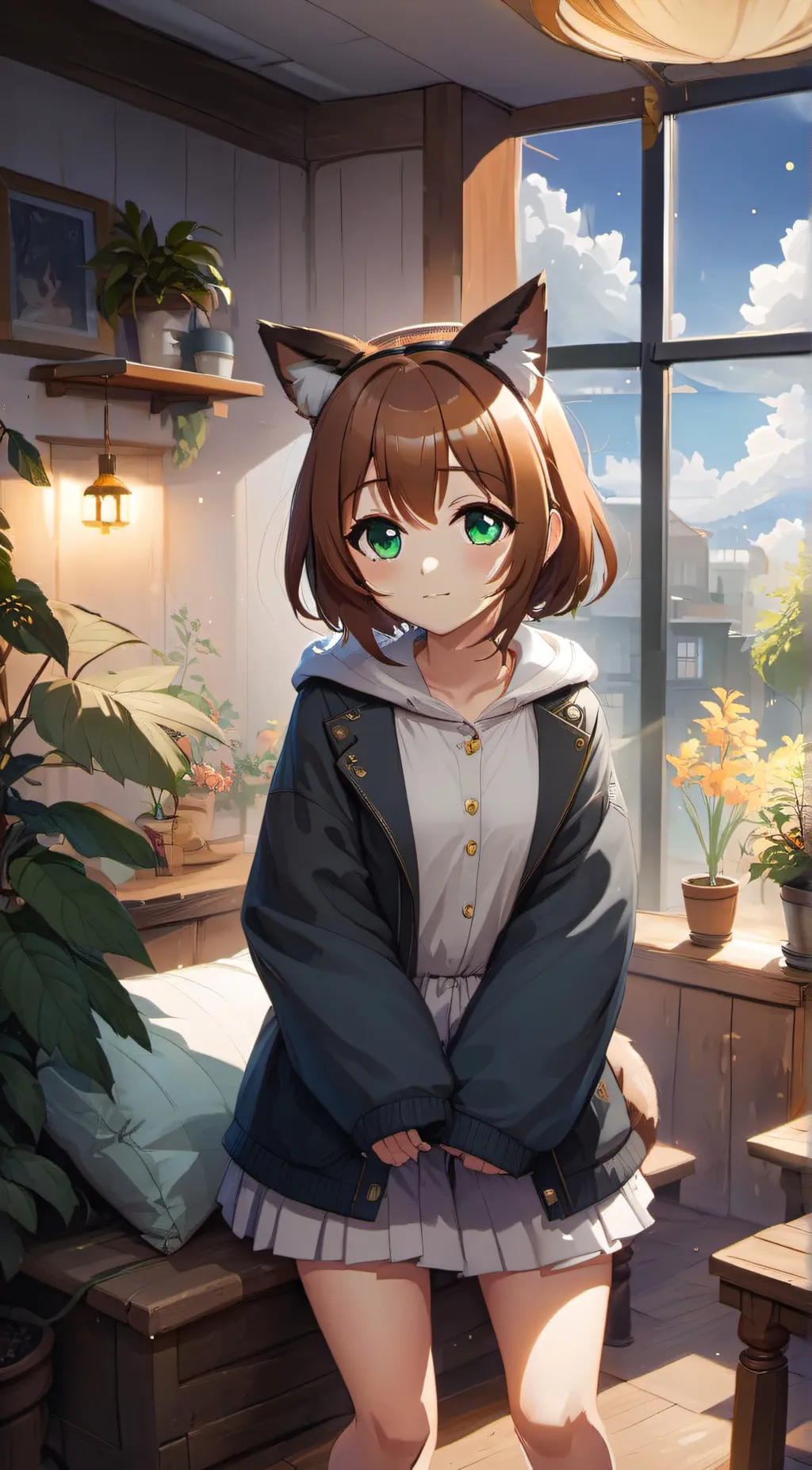ai character: • husui • background