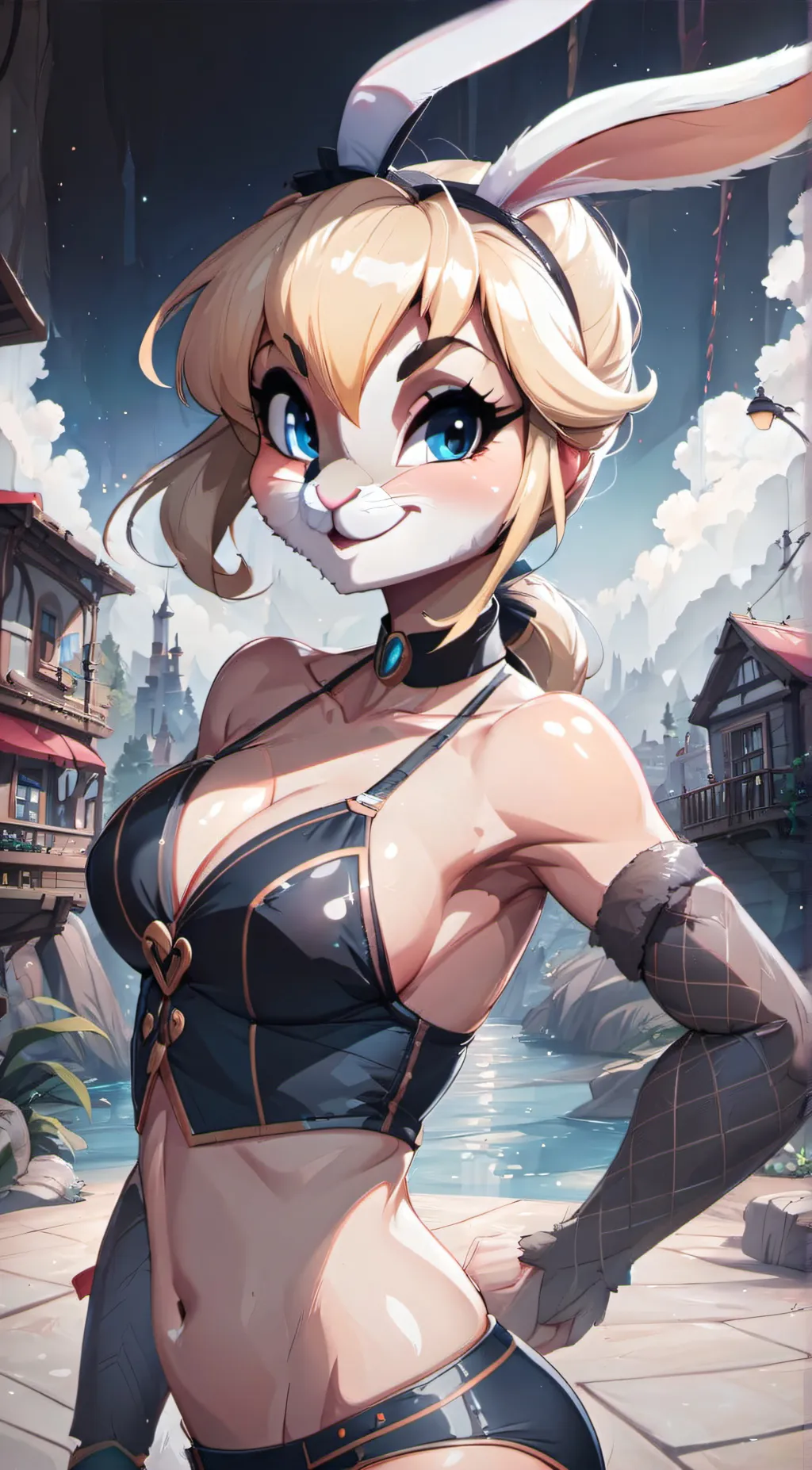 ai character: Rabbitgirl background