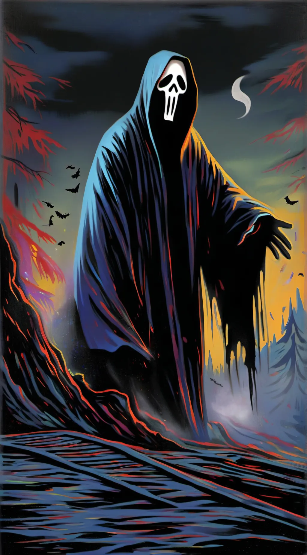 ai character: ghostface/billy♡ background