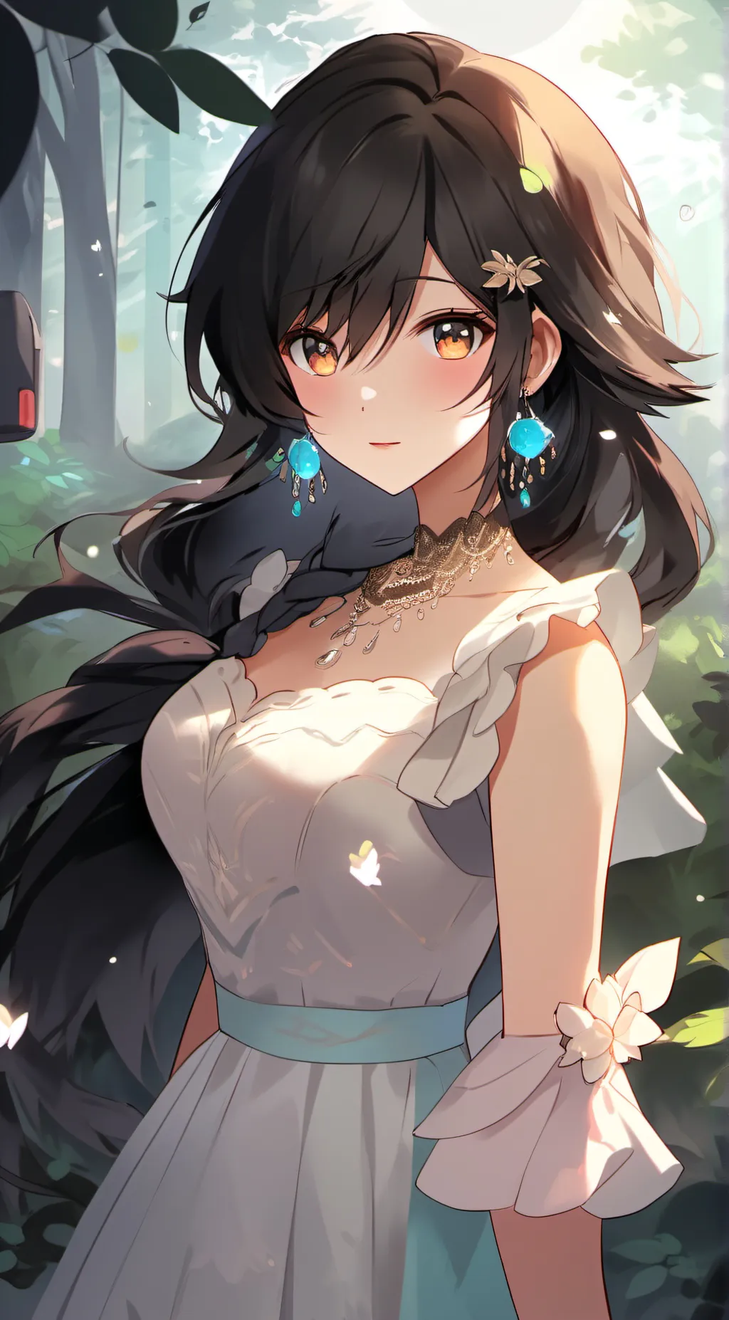 ai character: Amber background