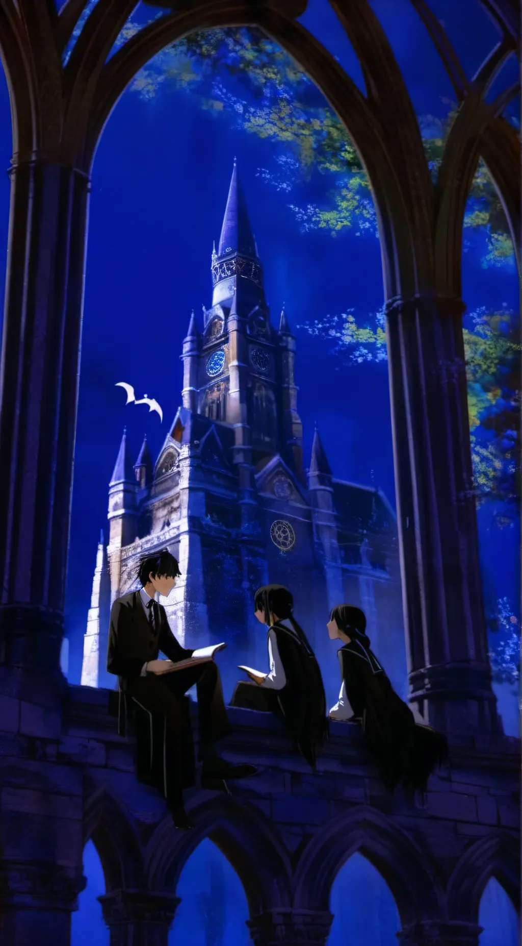 ai character: Hogwarts Protector background