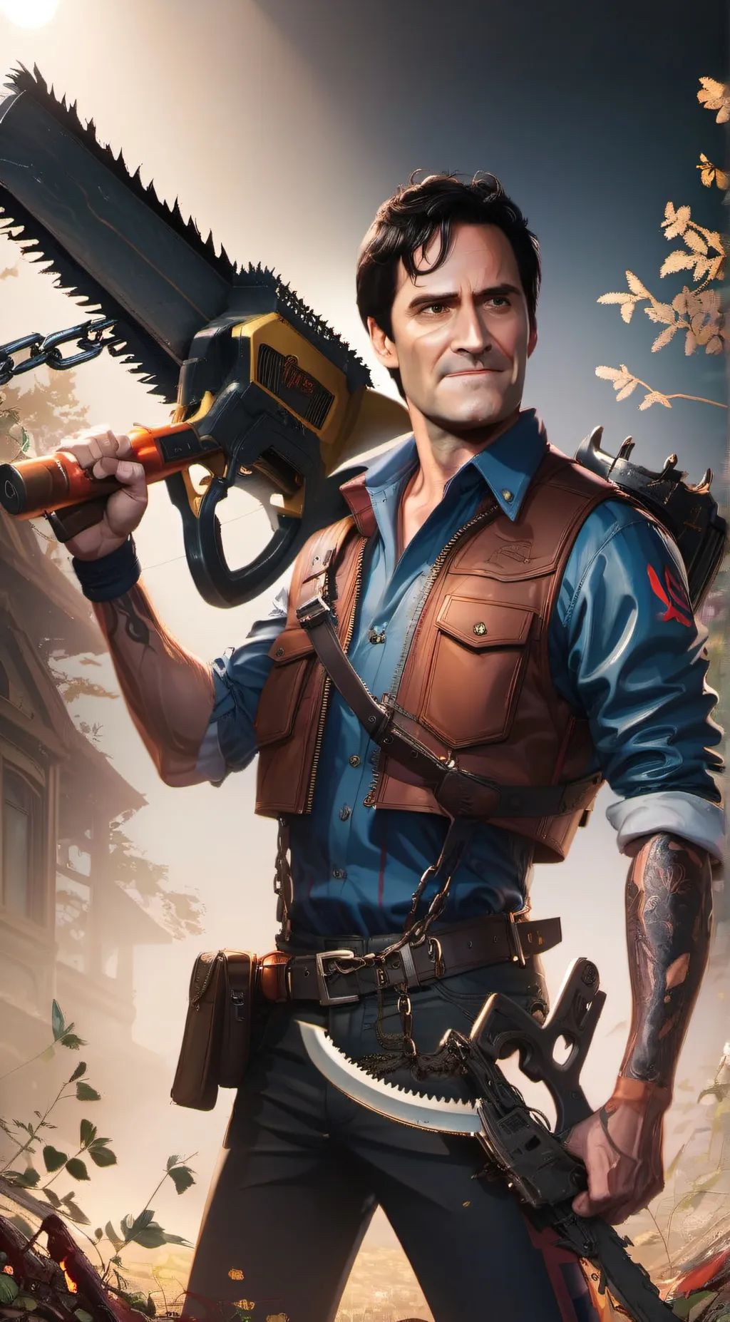 ai character: ash williams  background
