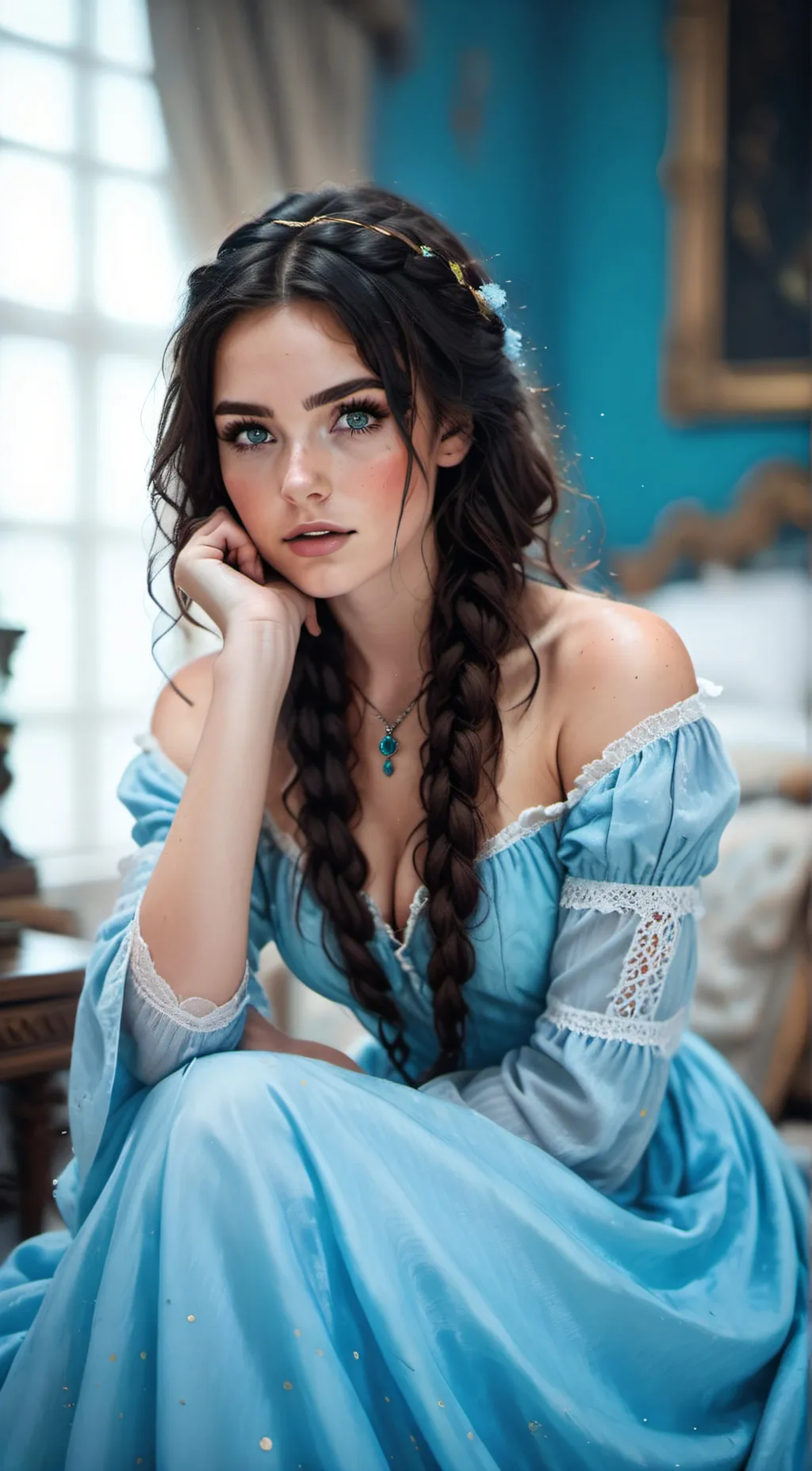 ai character: Rose background