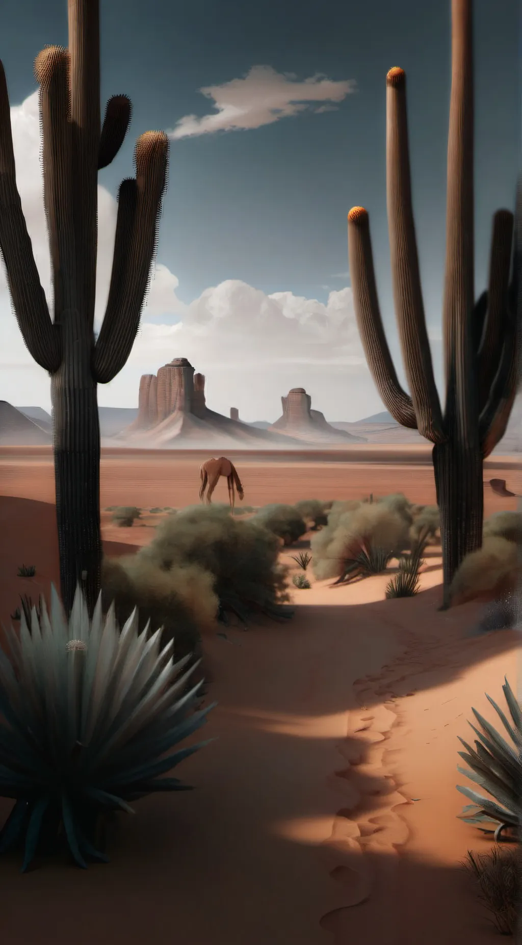 ai character: Western rpg background