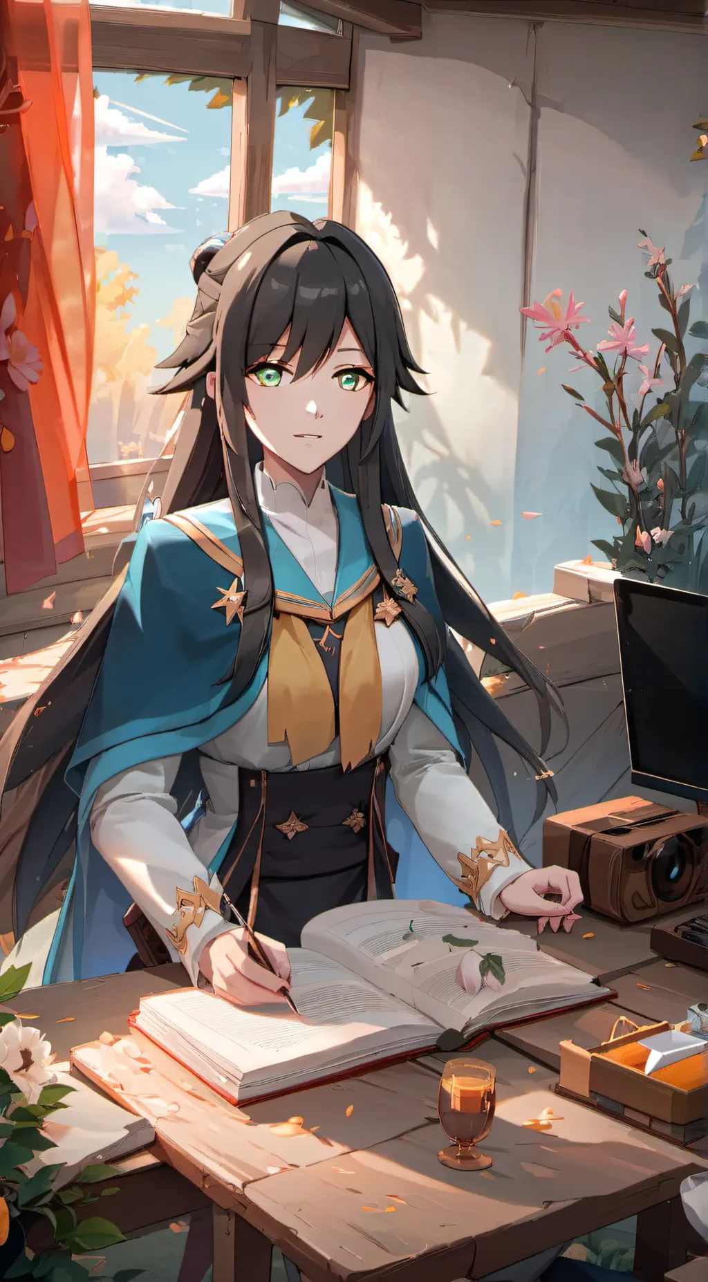 ai character: sarah maoroh background
