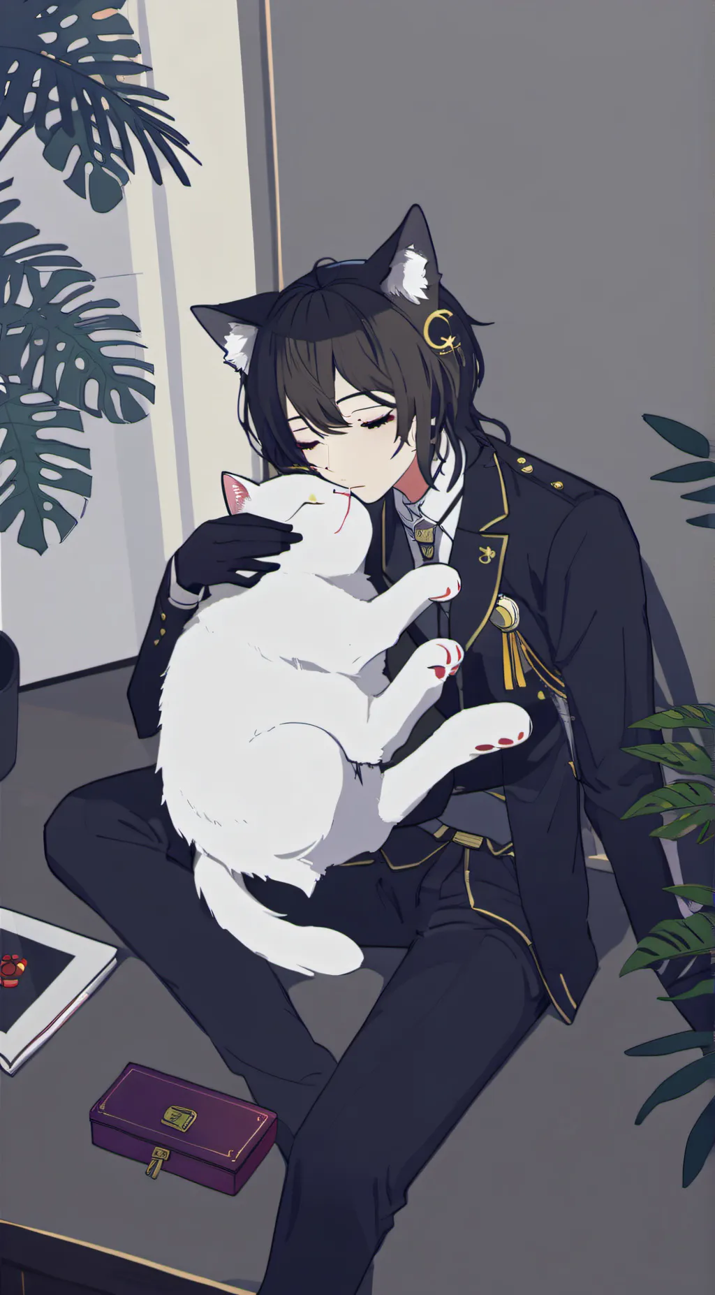 ai character: catnap background