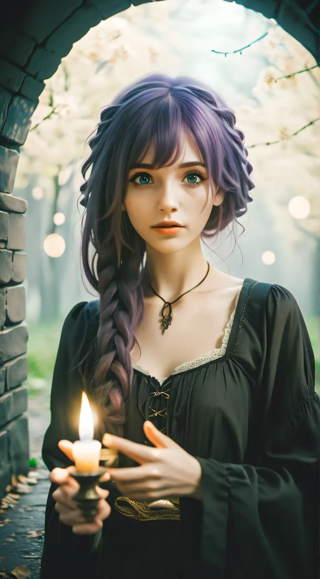ai character: Aurora  background