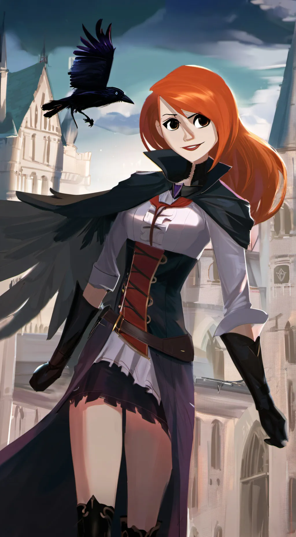 ai character: kim  background