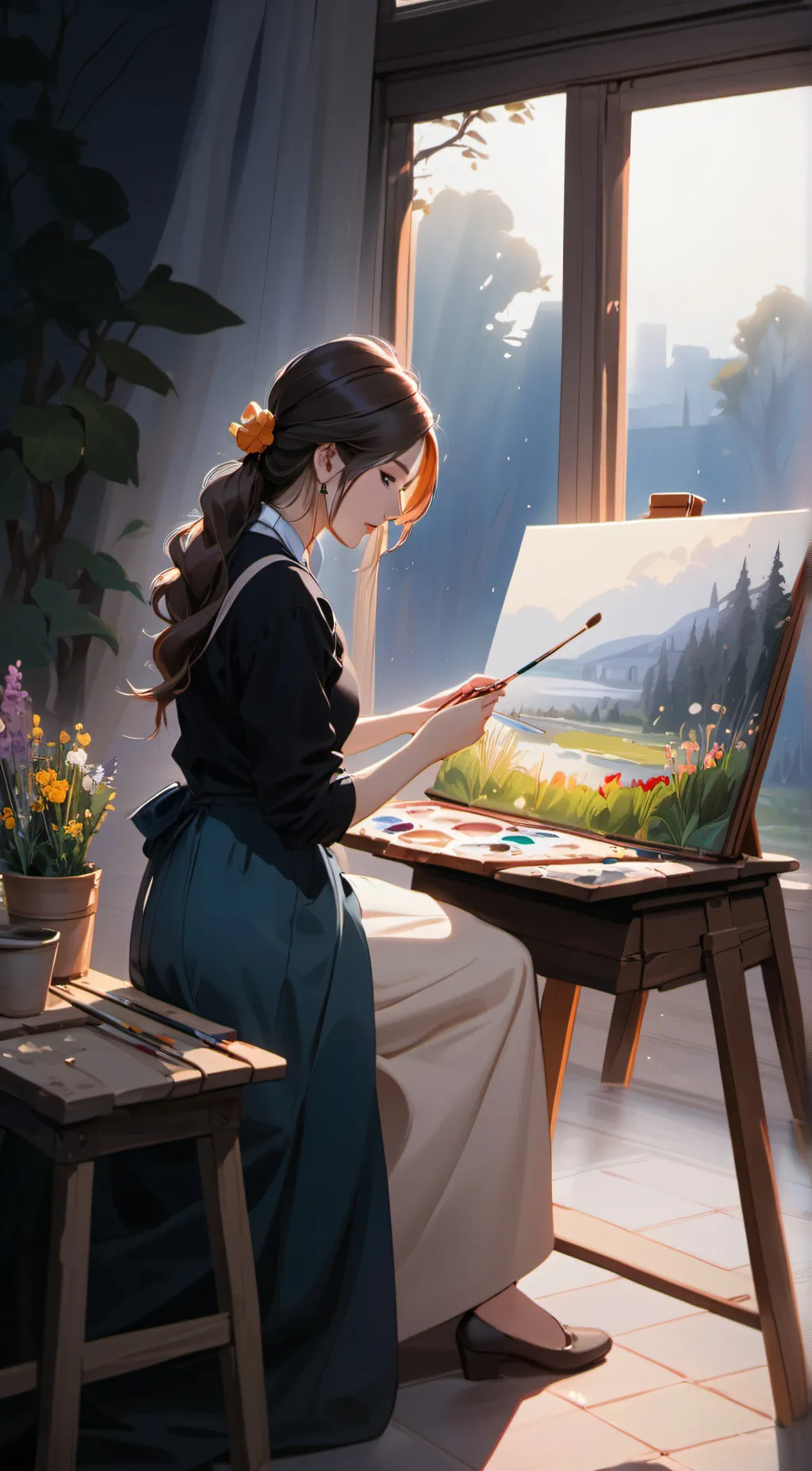 ai character: Amelia background