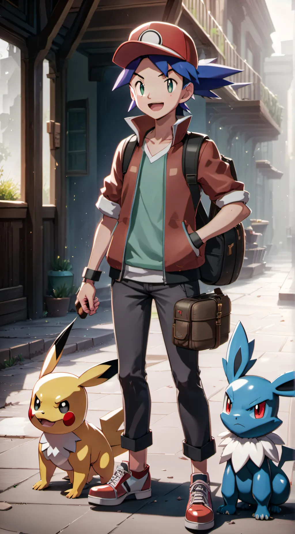 ai character: casey pokemon  background