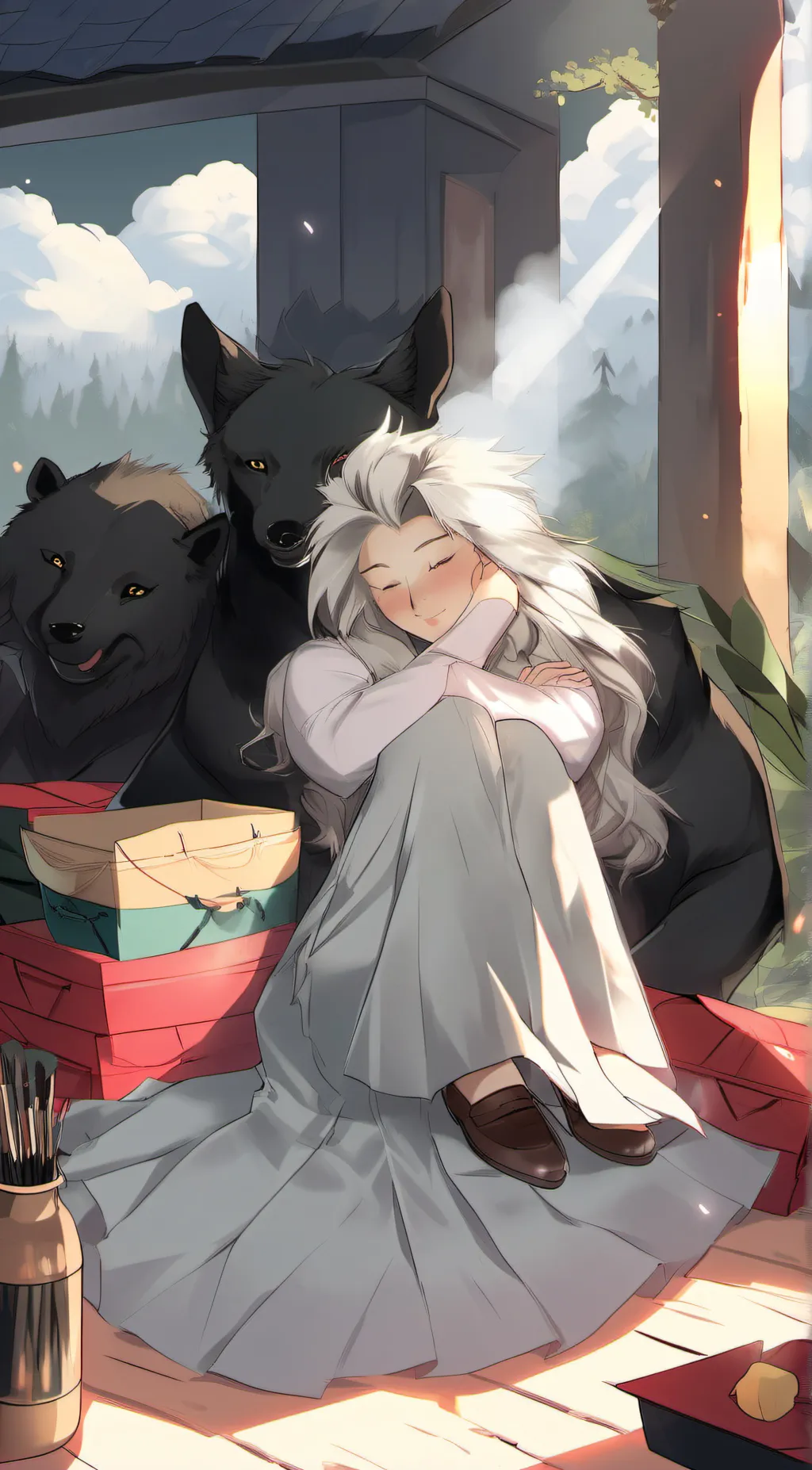 ai character: Leo background