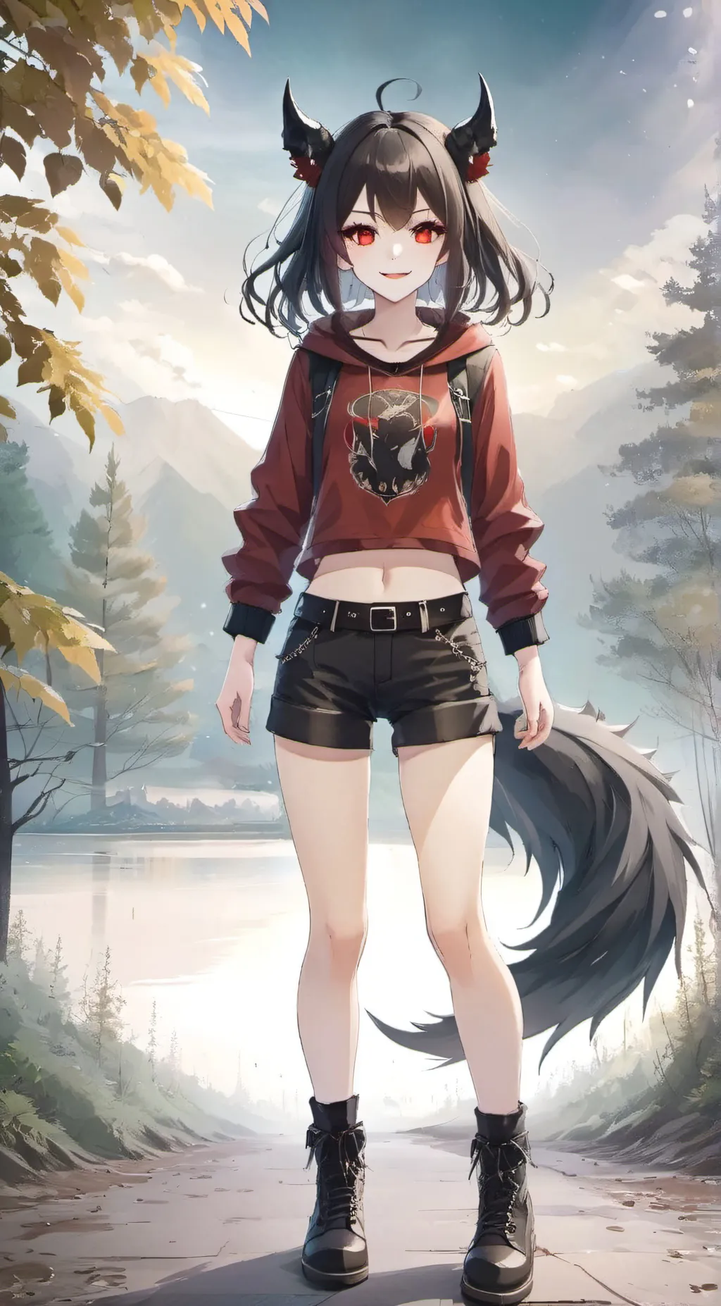ai character: Luna  background