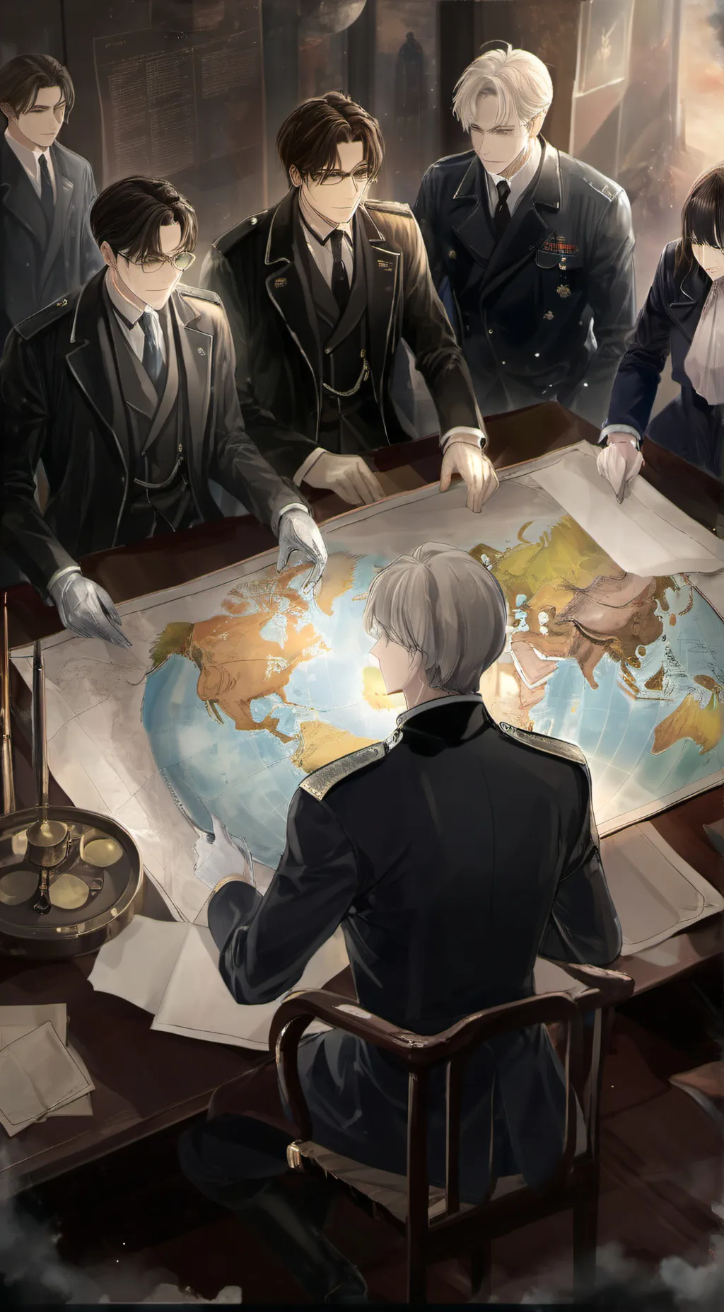 ai character: Strategy Game background
