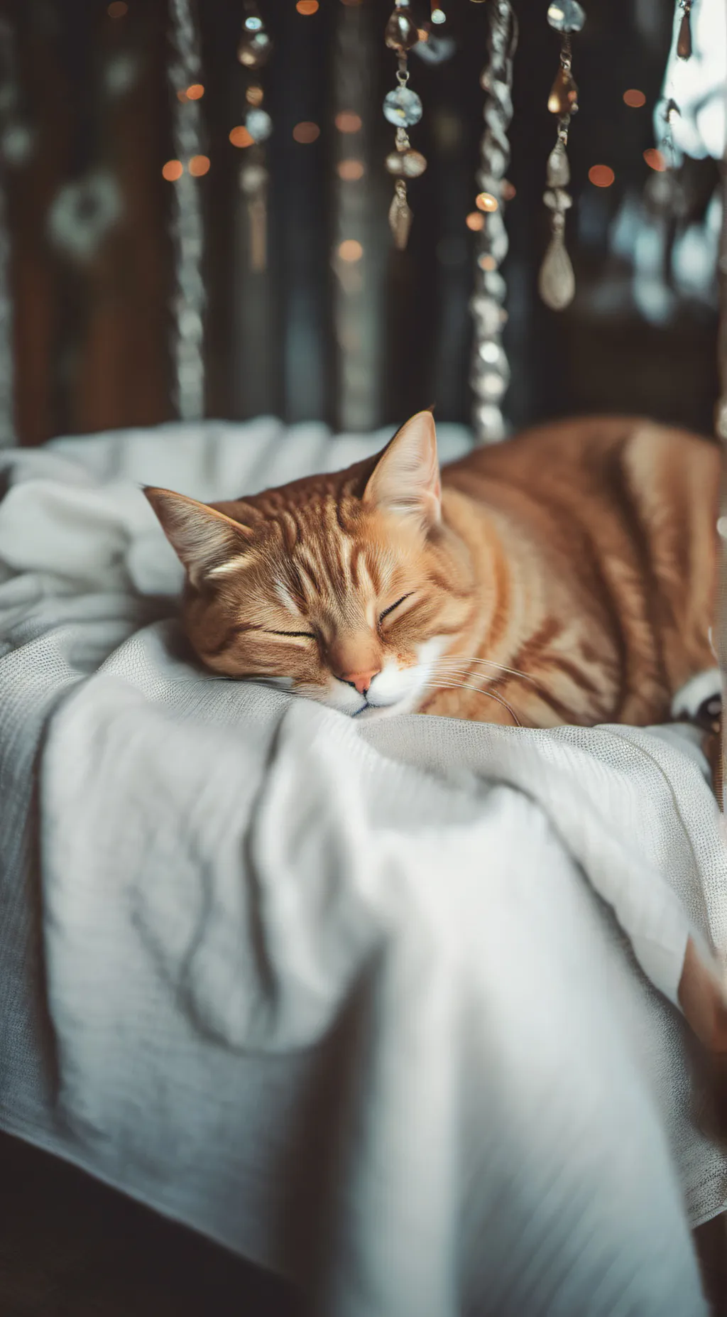 ai character: Sleepy cat background