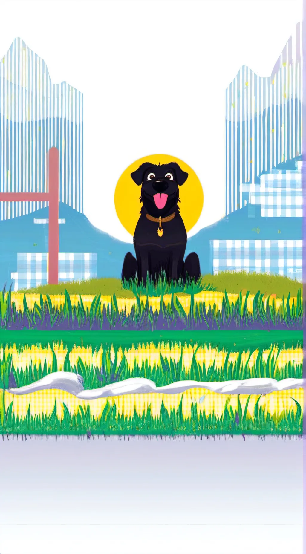 ai character: Lexia logout dog background