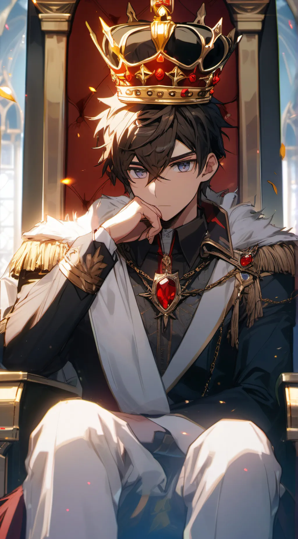 ai character: King Henry  background