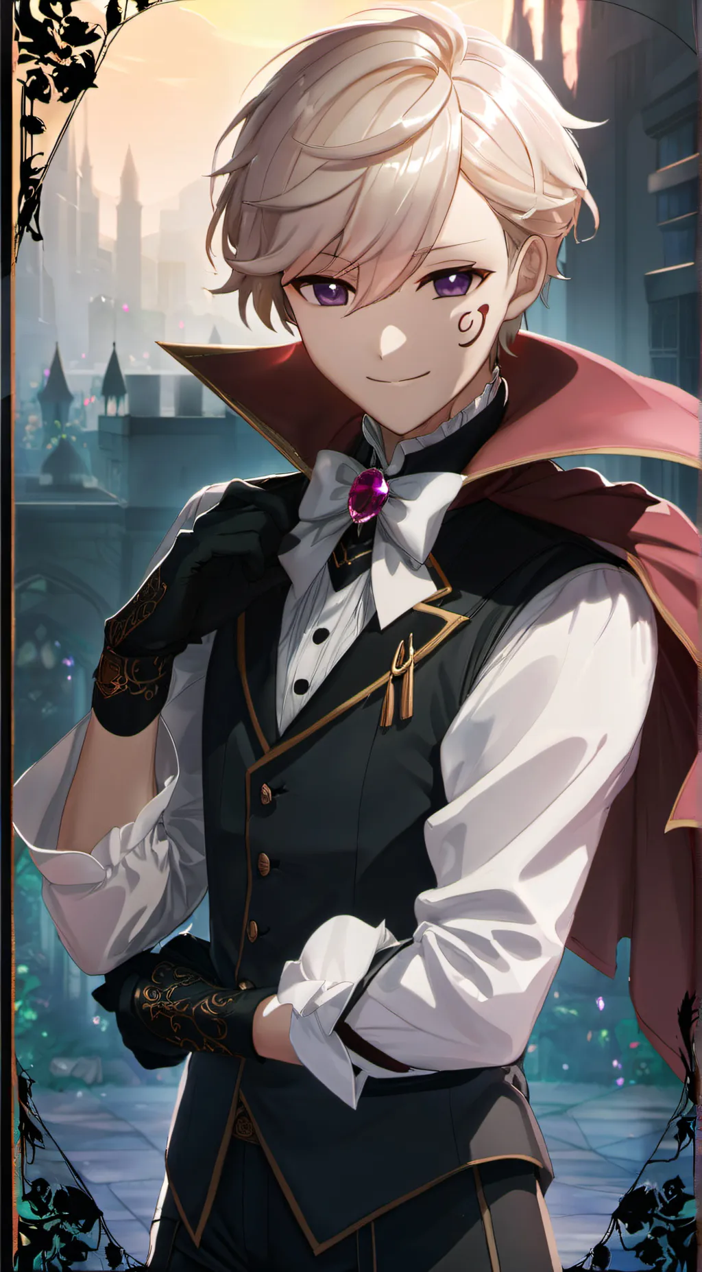 ai character:  🤍Arashi 🤍 background