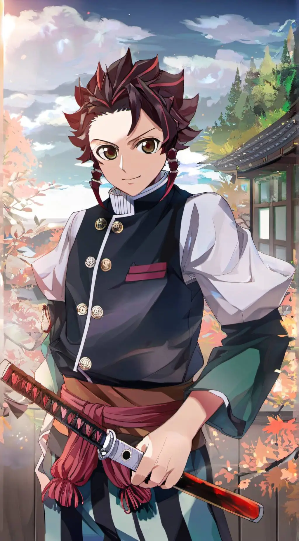 ai character: Demon slayer  background