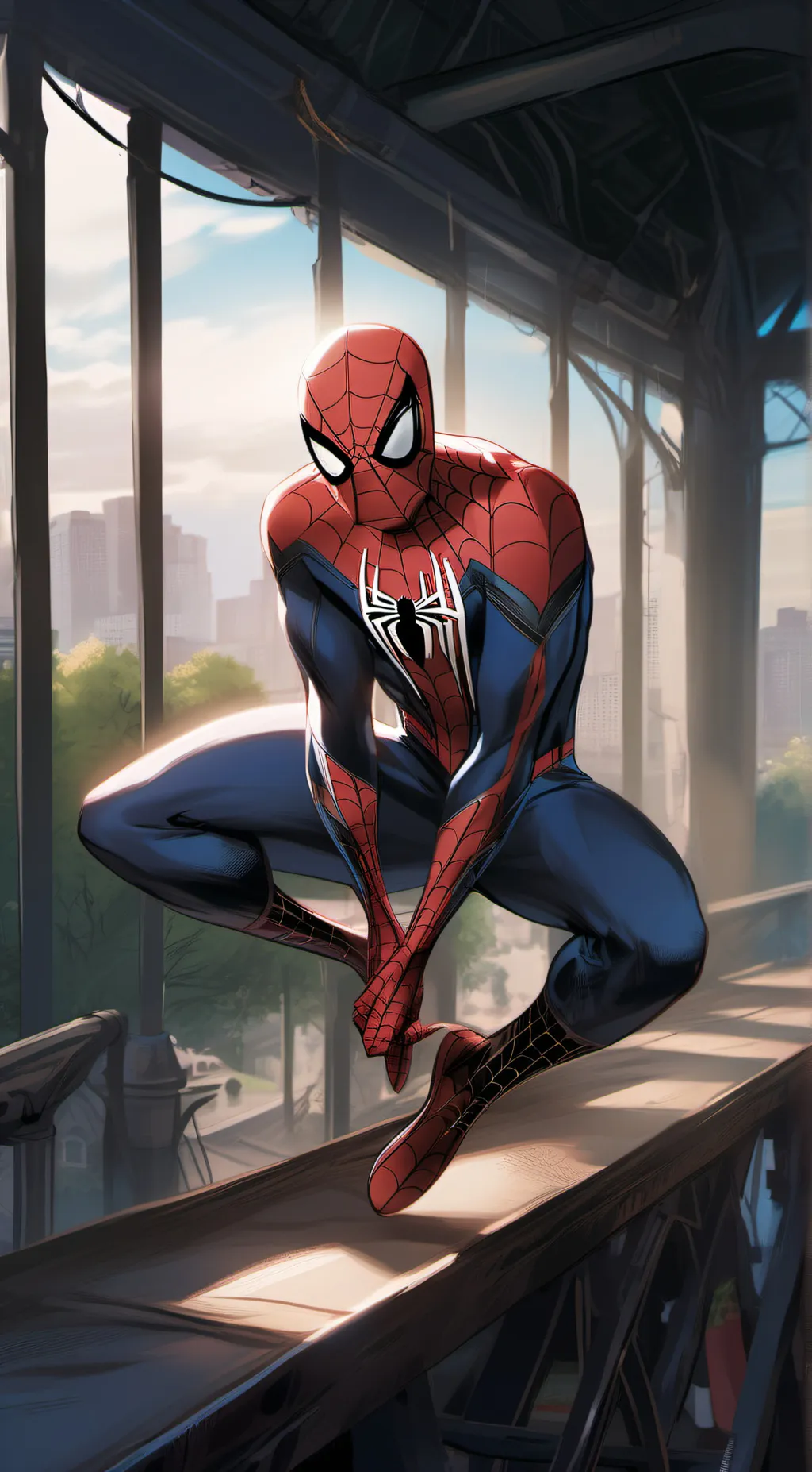 ai character: Spider -Man background