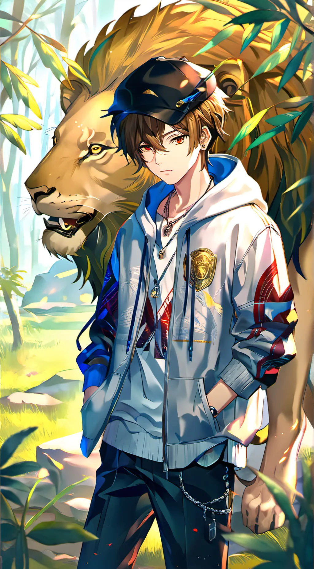 ai character: Leo background